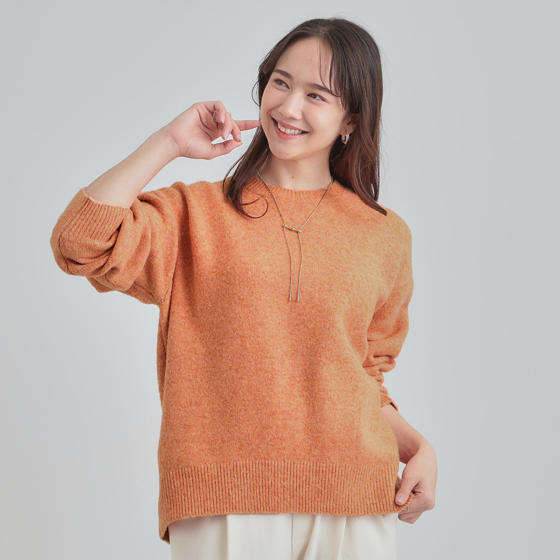 SHOO･LA･RUE「【洗濯機可】お気に入りカラーを身にまとって　ふんわりゆるニット」|ニット・セーター|