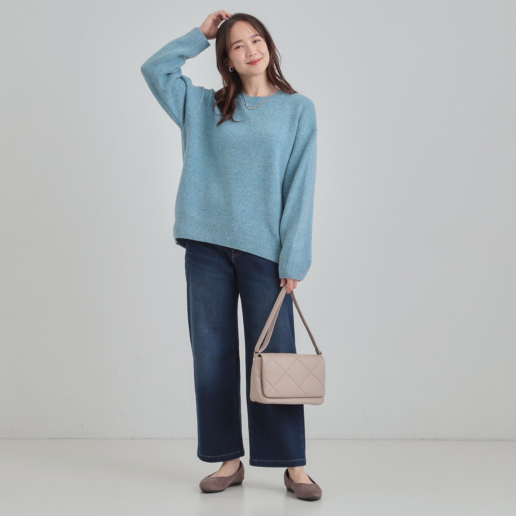 SHOO･LA･RUE「【洗濯機可】お気に入りカラーを身にまとって　ふんわりゆるニット」|ニット・セーター|