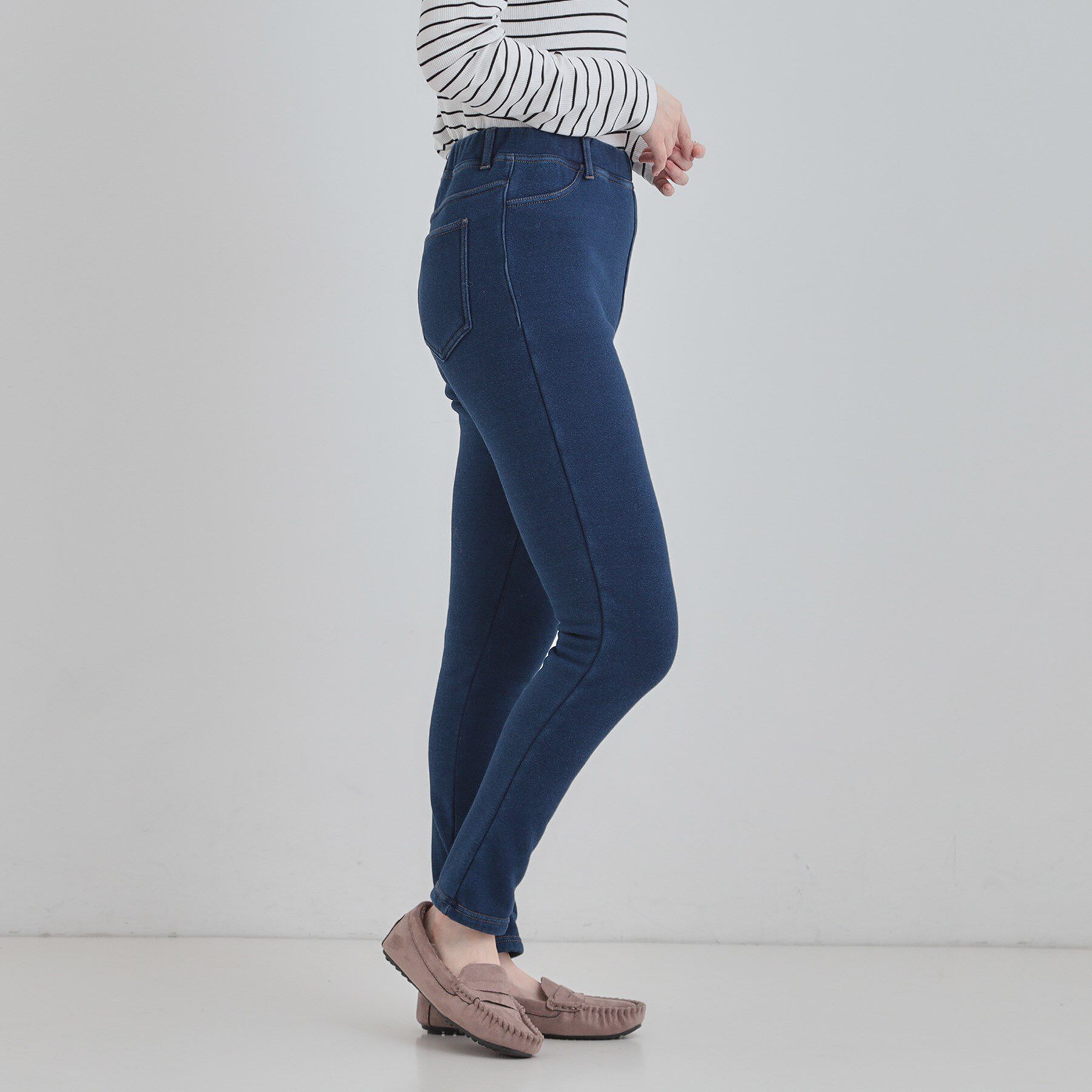 SHOO･LA･RUE「【あったか/洗濯機可/S-LL】裏シャギーデニム風レギンス」|その他|