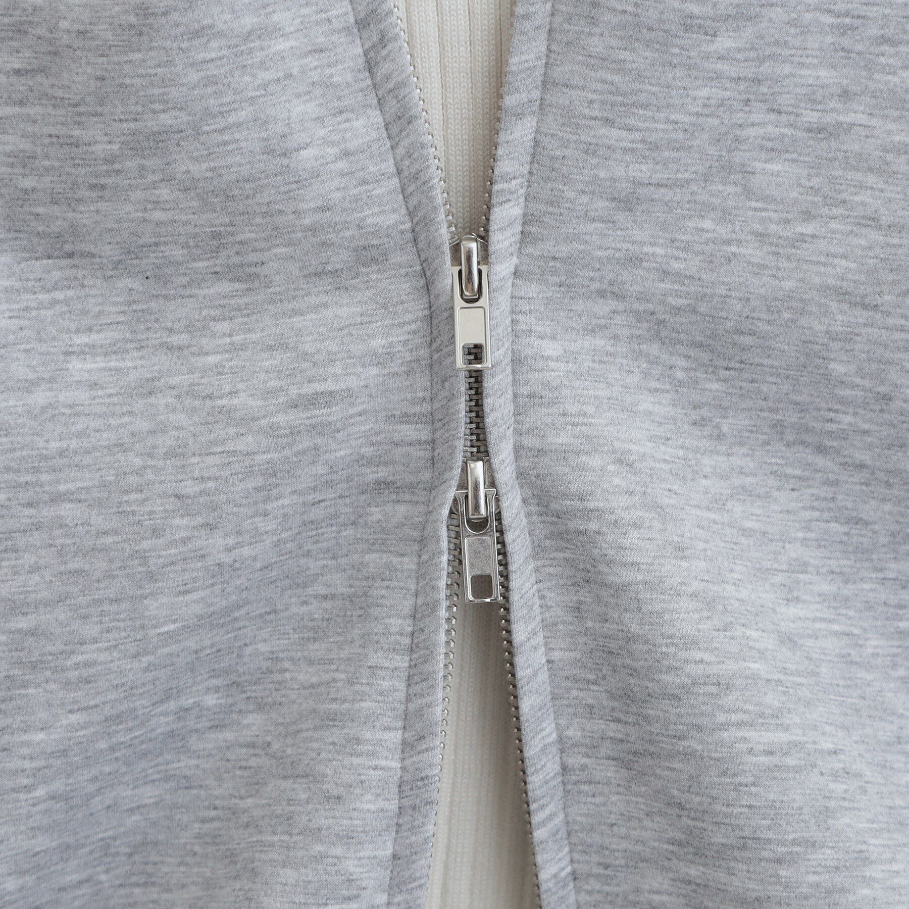 SHOO･LA･RUE「【セットアップ可/なめらかタッチ】ダブルジップでおしゃれ見え オーバーサイズゆるパーカ」|パーカー|