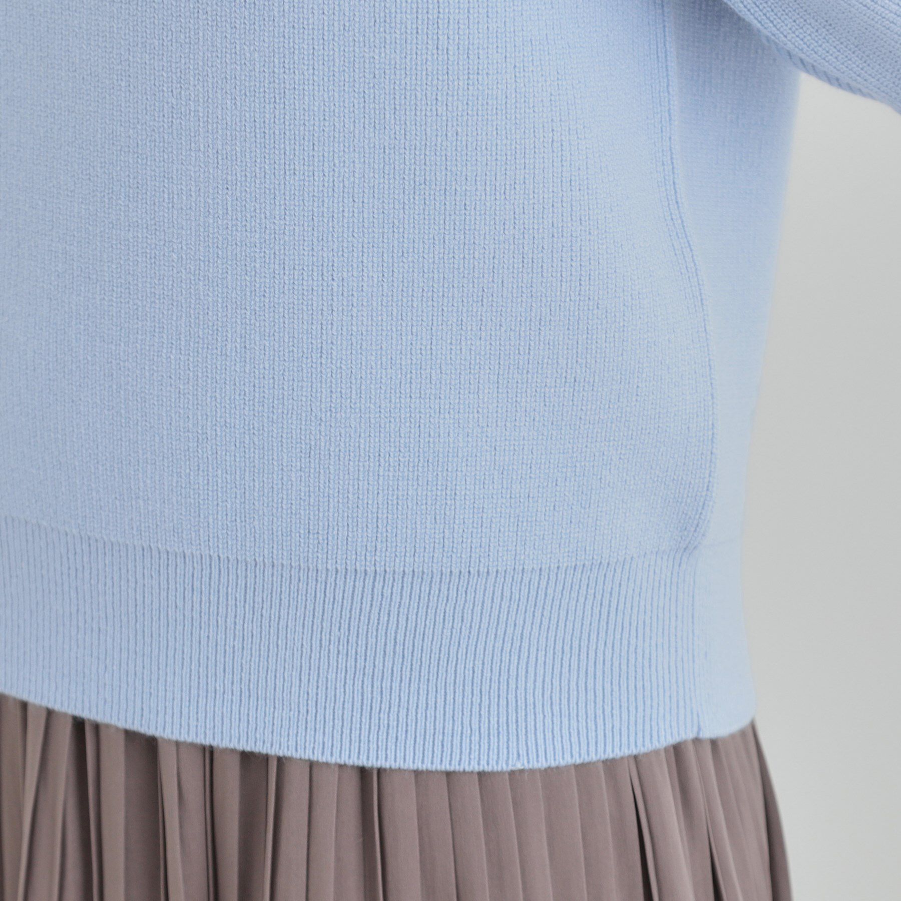 SHOO･LA･RUE「【毛玉になりにくい/洗濯機可/S-LL】お袖パールの上品ニット」|ニット・セーター|