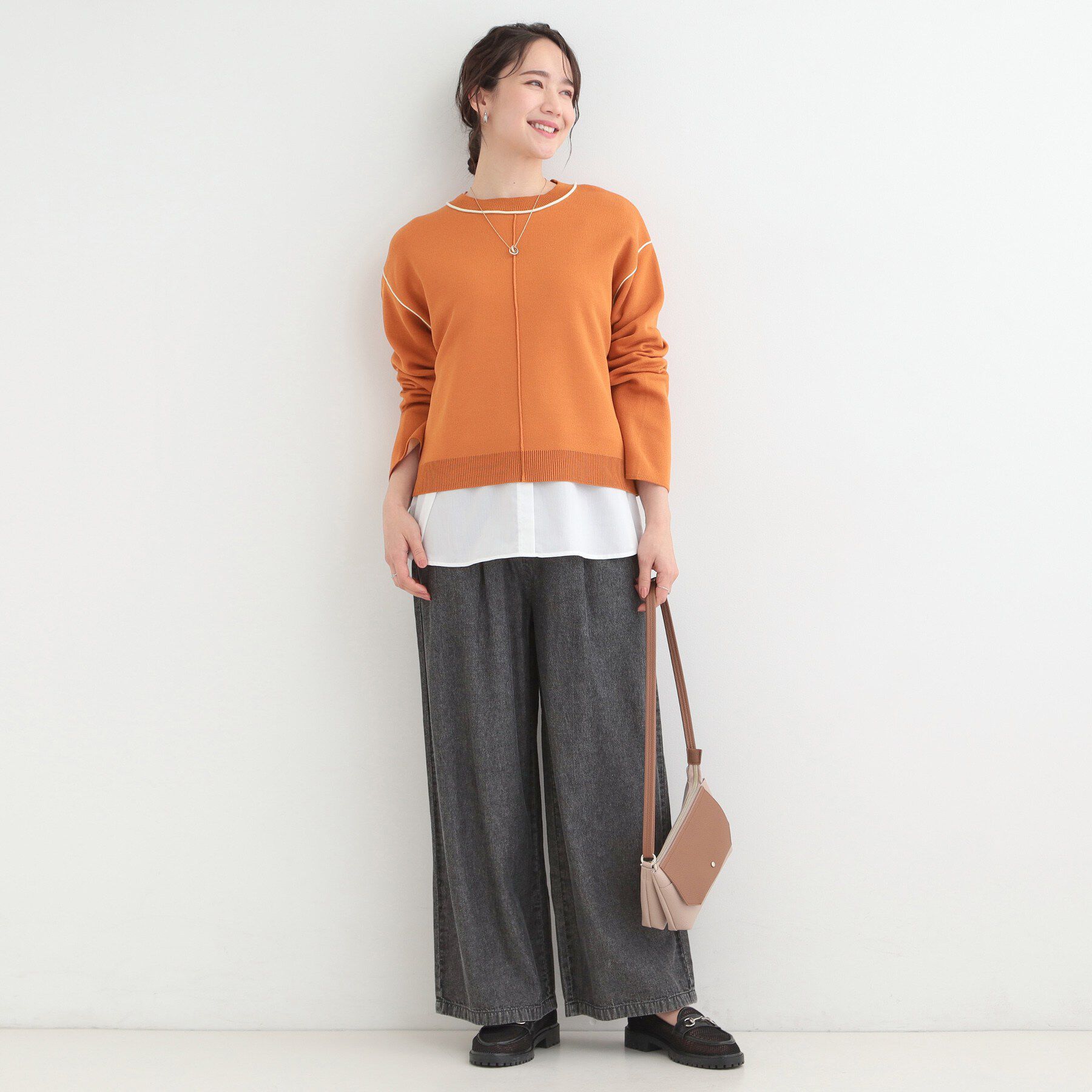 SHOO･LA･RUE「ダブルフェイス配色ニット」|ニット・セーター|