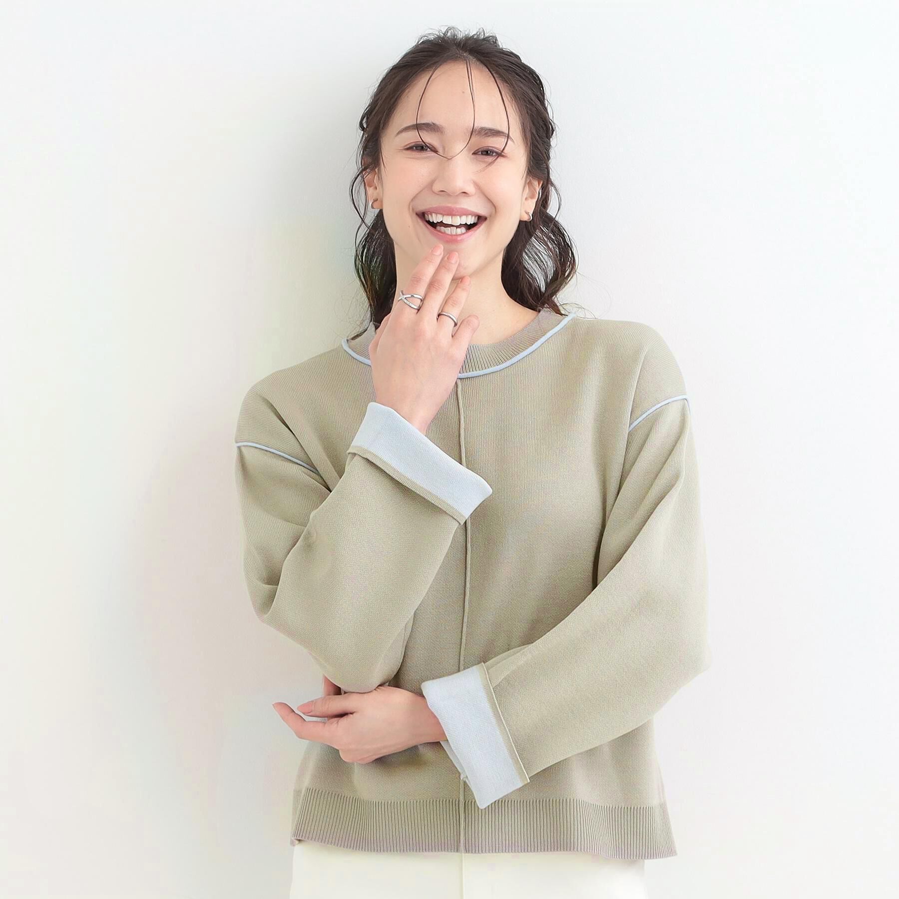 SHOO･LA･RUE「ダブルフェイス配色ニット」|ニット・セーター|