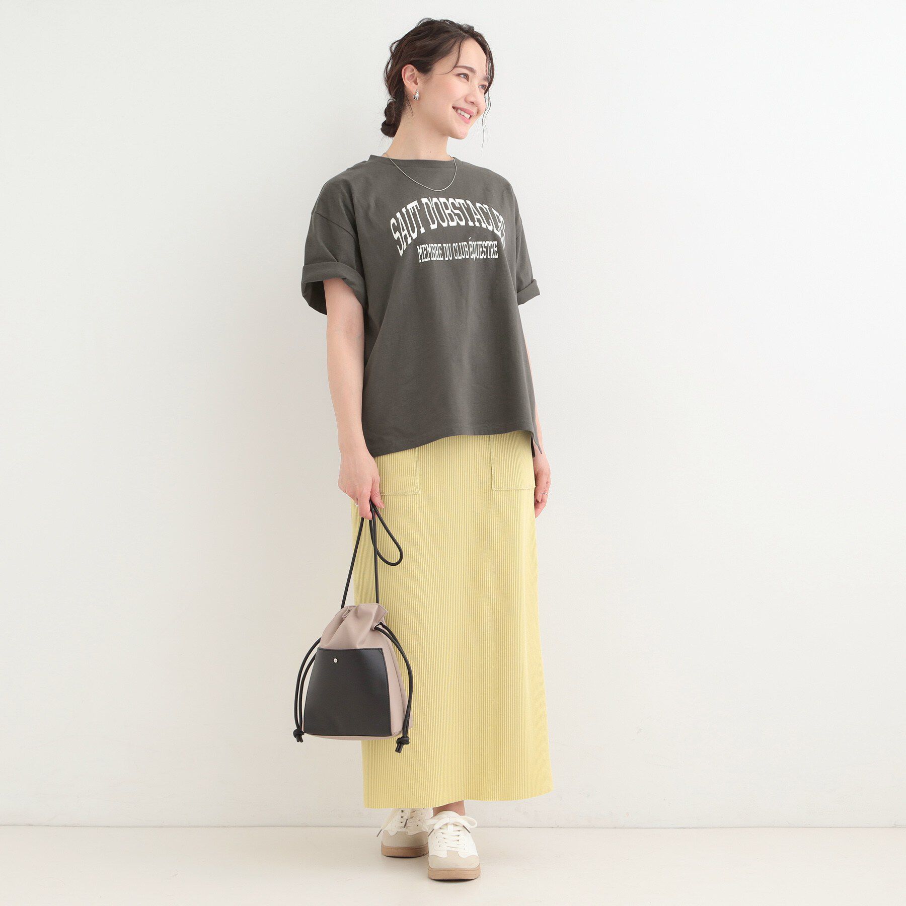 SHOO･LA･RUE「【綿100％/S-LL/プチプラ】 無地＆プリントアソート ベーシックTシャツ」|Tシャツ・カットソー|