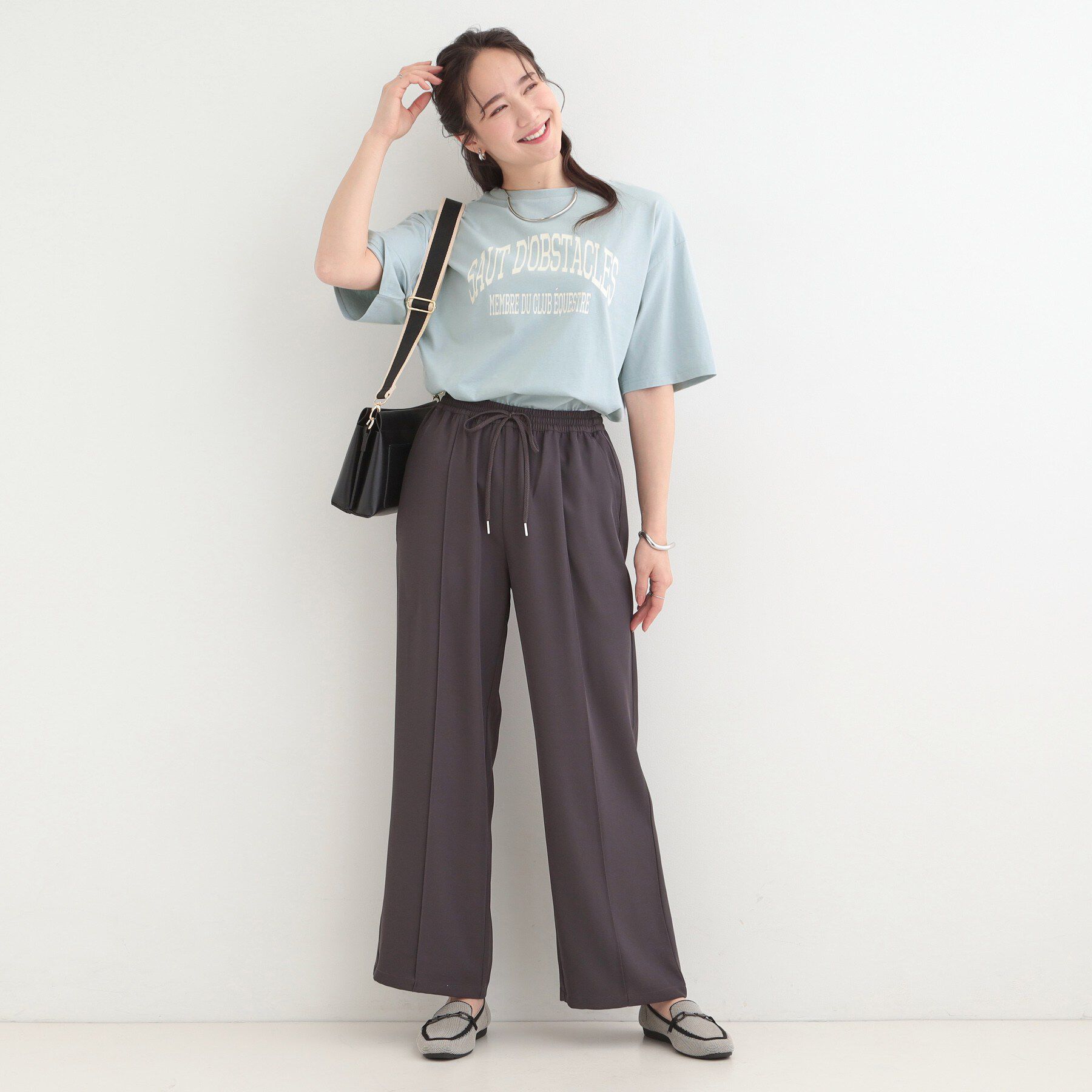 SHOO･LA･RUE「【綿100％/S-LL/プチプラ】 無地＆プリントアソート ベーシックTシャツ」|Tシャツ・カットソー|