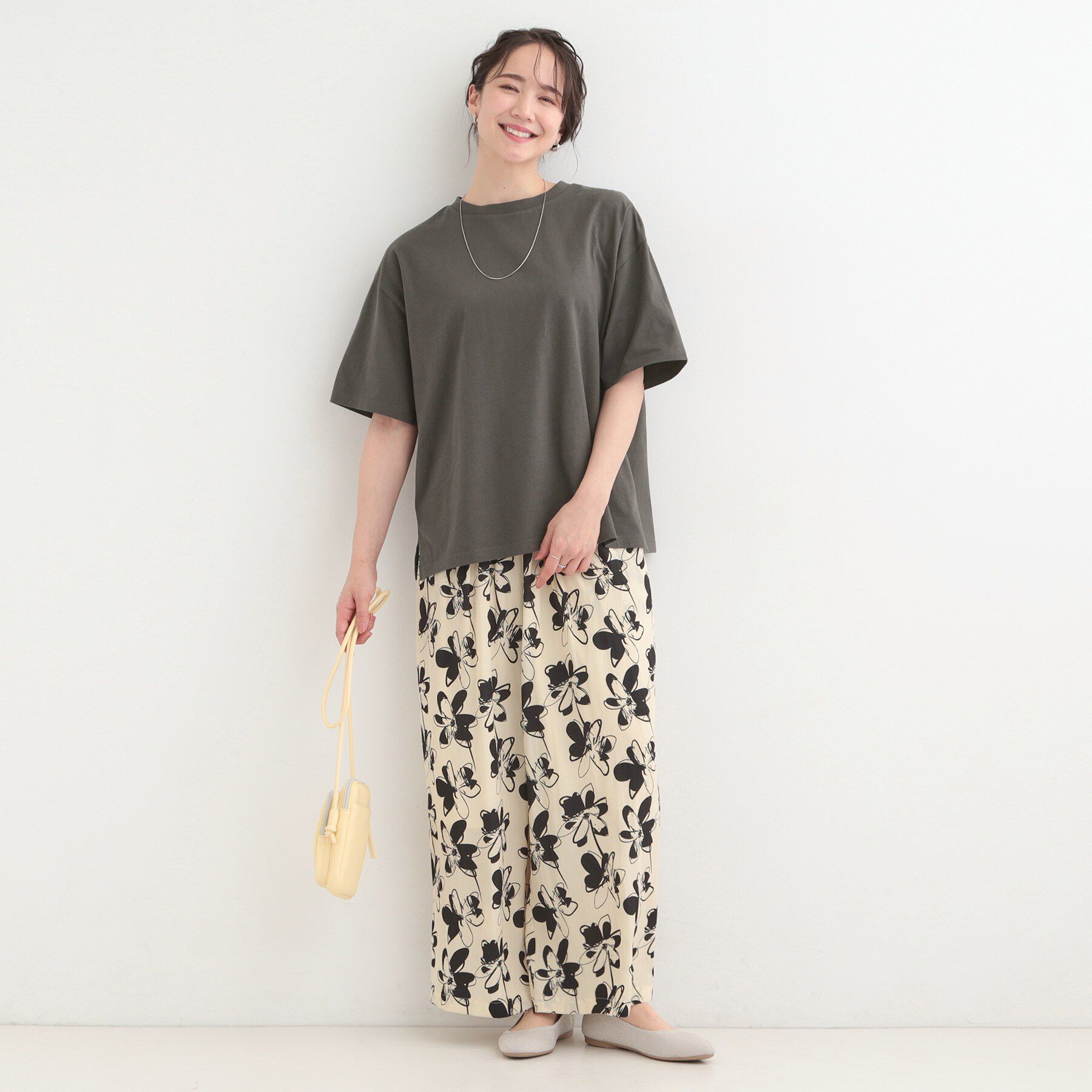 SHOO･LA･RUE「【綿100％/S-LL/プチプラ】 無地＆プリントアソート ベーシックTシャツ」|Tシャツ・カットソー|