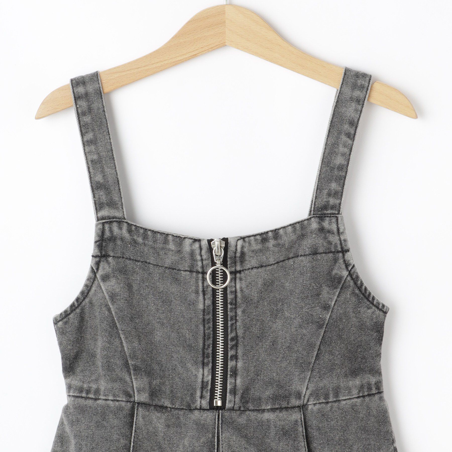 SHOO･LA･RUE「【100-150cm】デニムジップジャンスカ」|ワンピース|
