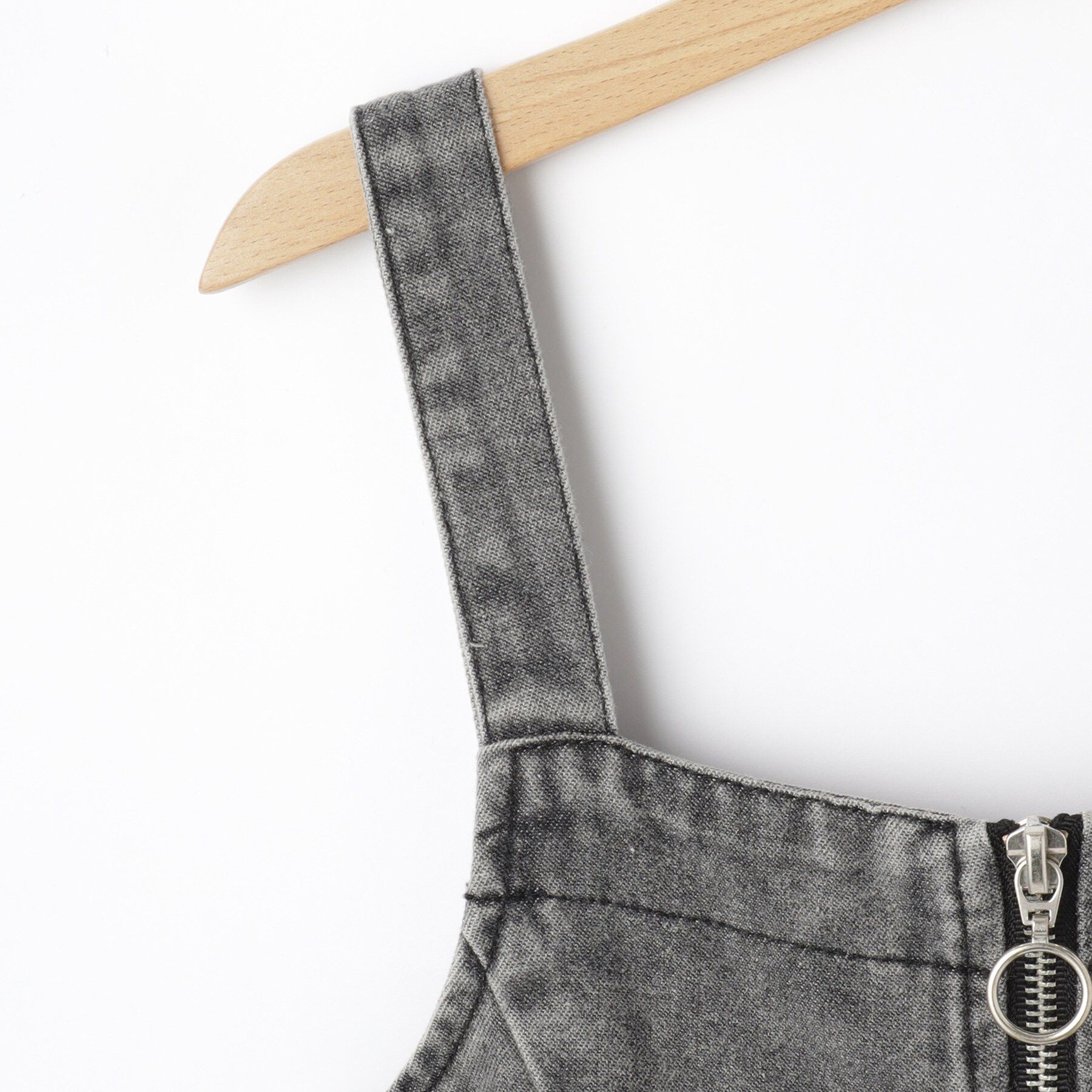 SHOO･LA･RUE「【100-150cm】デニムジップジャンスカ」|ワンピース|