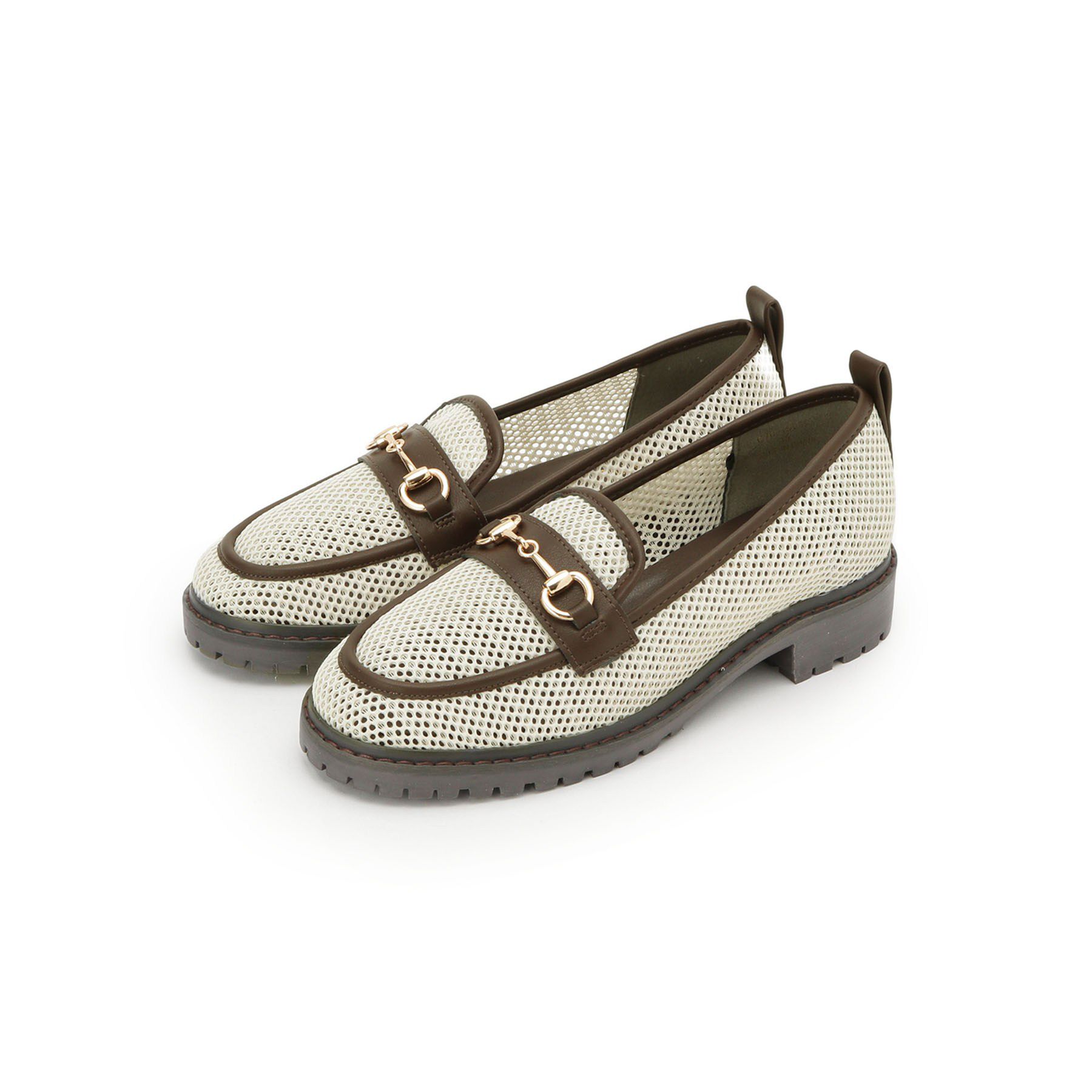 SHOO･LA･RUE「メッシュローファー」|パンプス|ブラウン(043)