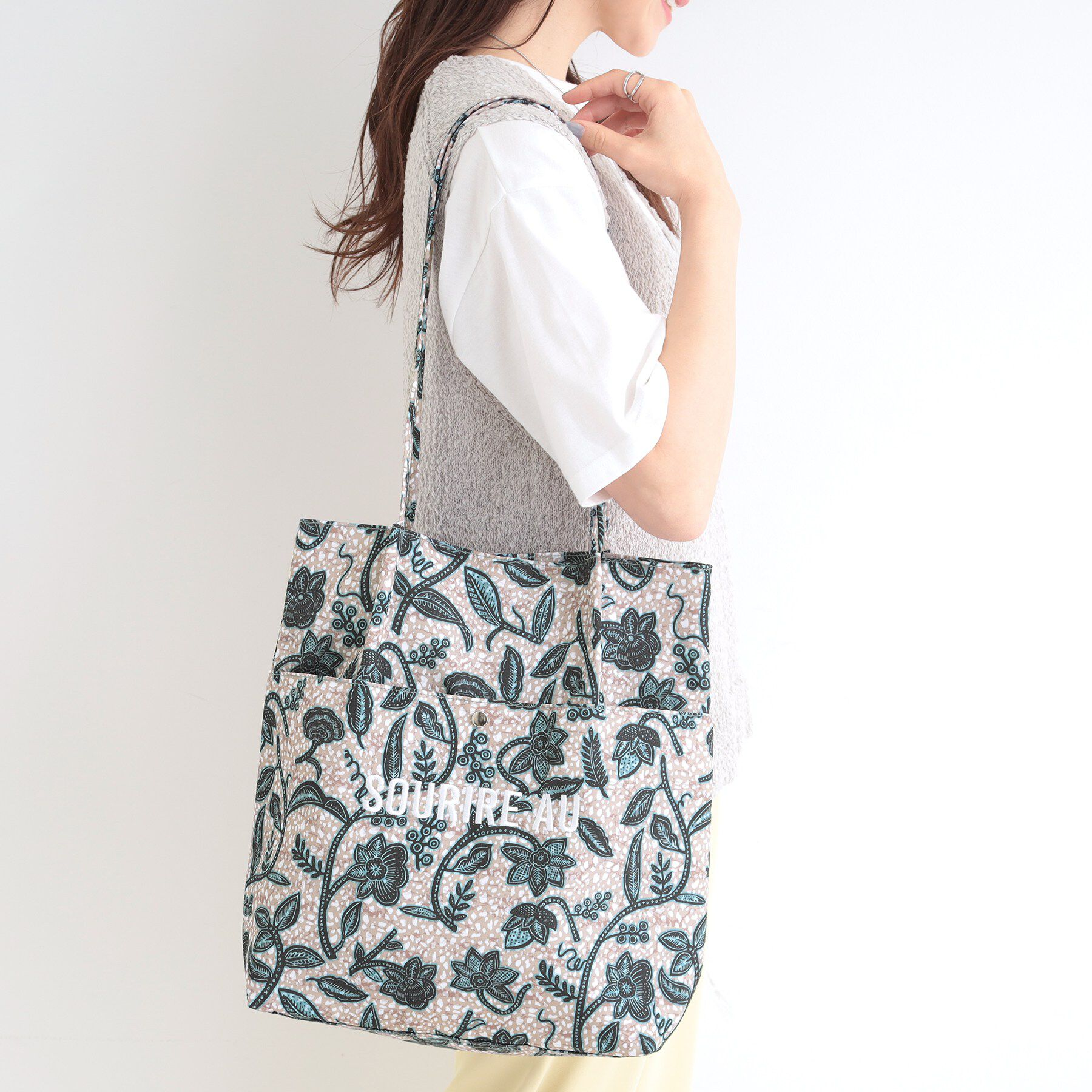 SHOO･LA･RUE「ラタプリントトートバッグ」|トートバッグ|