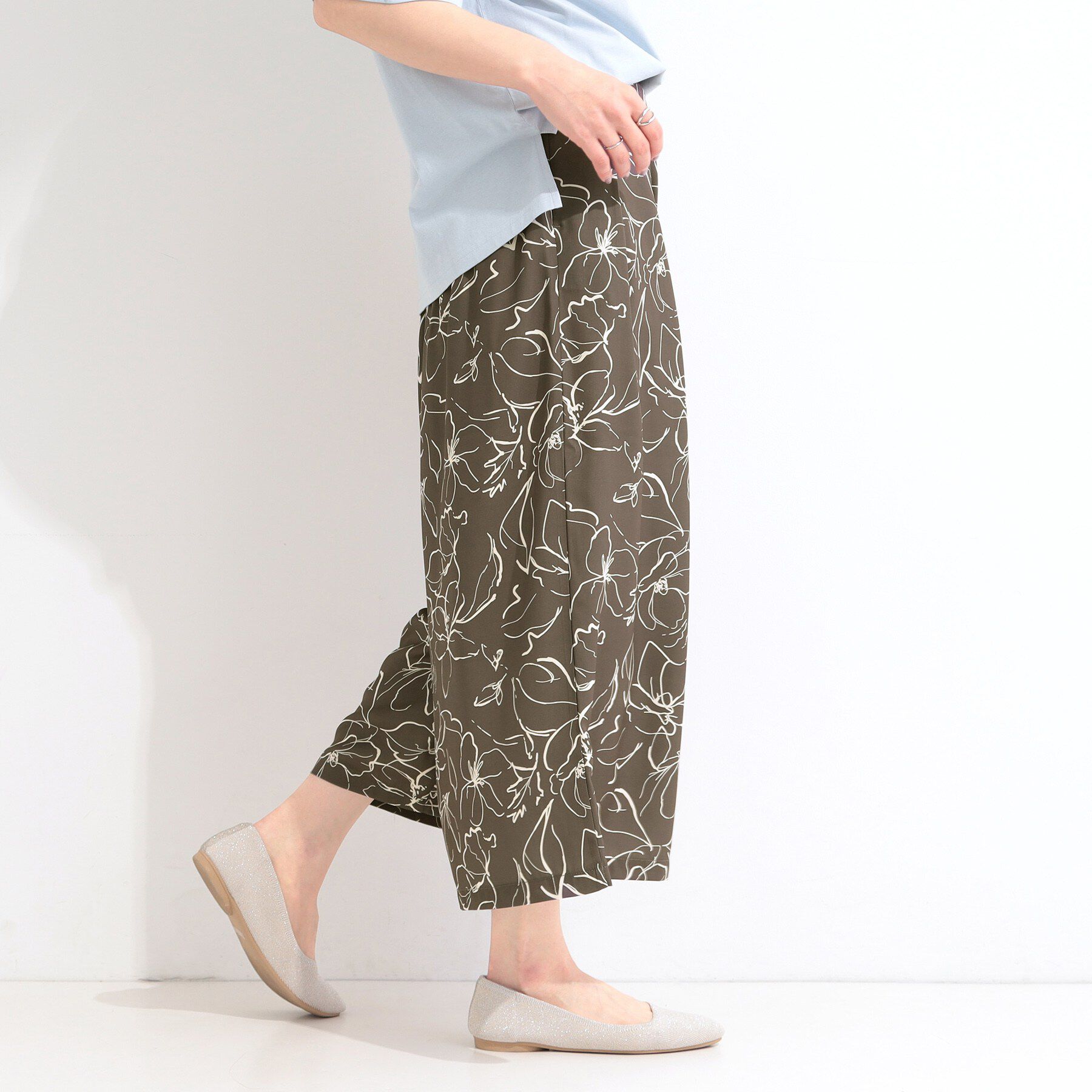 SHOO･LA･RUE「【S-LL/柄が選べる】大人上品な花柄でコーデが彩る アソートプリントスカーチョ」|その他|