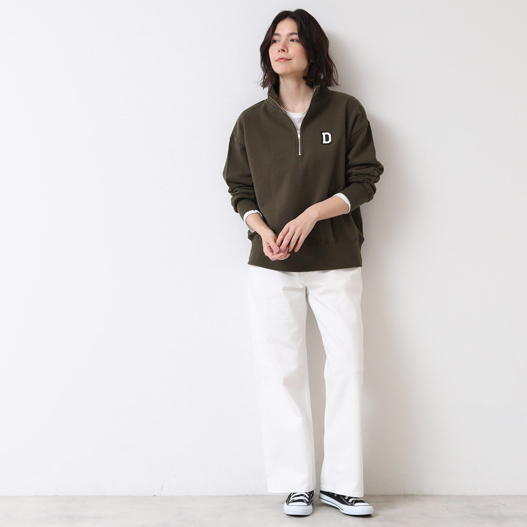 Dessin「【ユニセックス】ハーフジップスウェット」|パーカー|