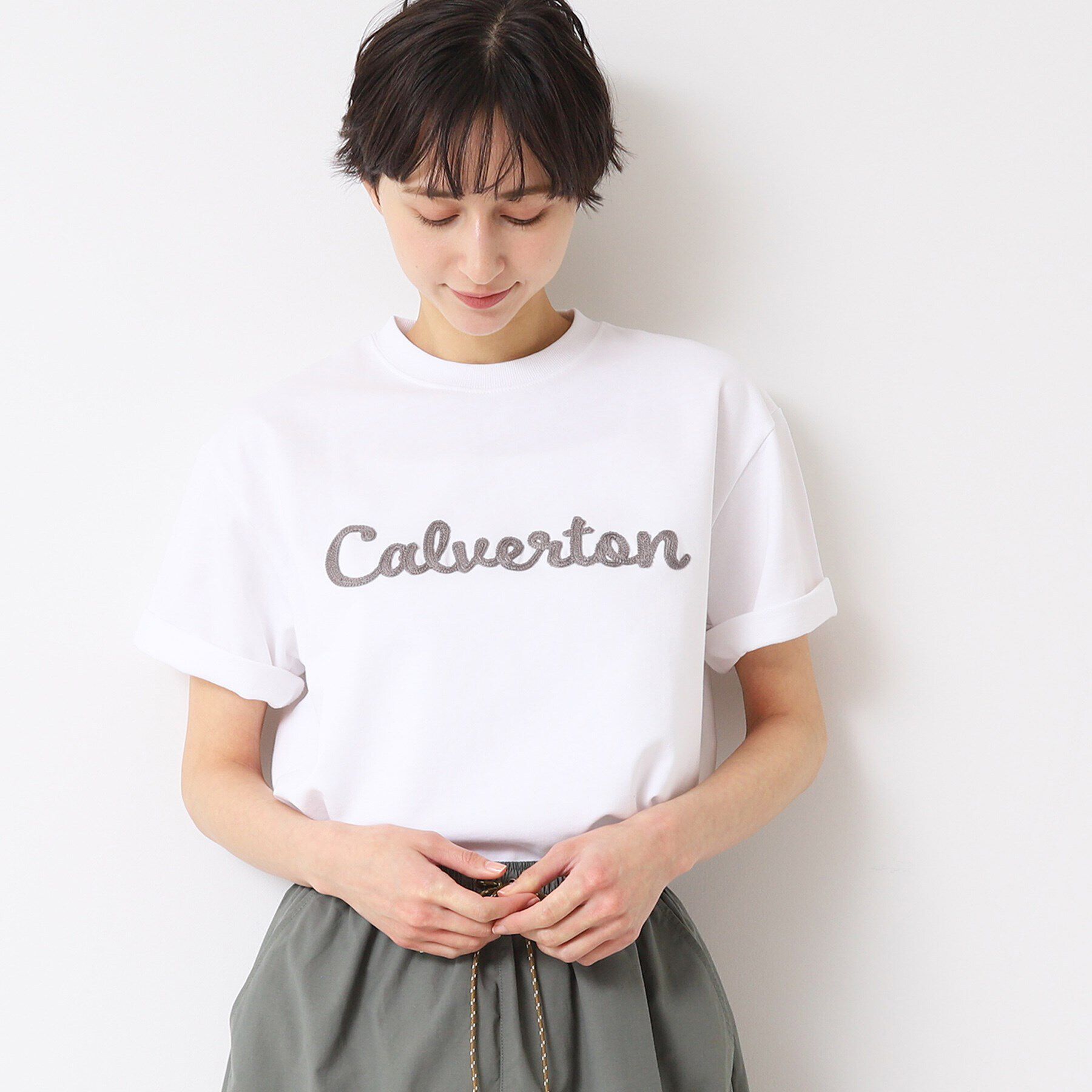 Dessin「【ユニセックス】ロゴTシャツ」|Tシャツ・カットソー|ホワイト(001)