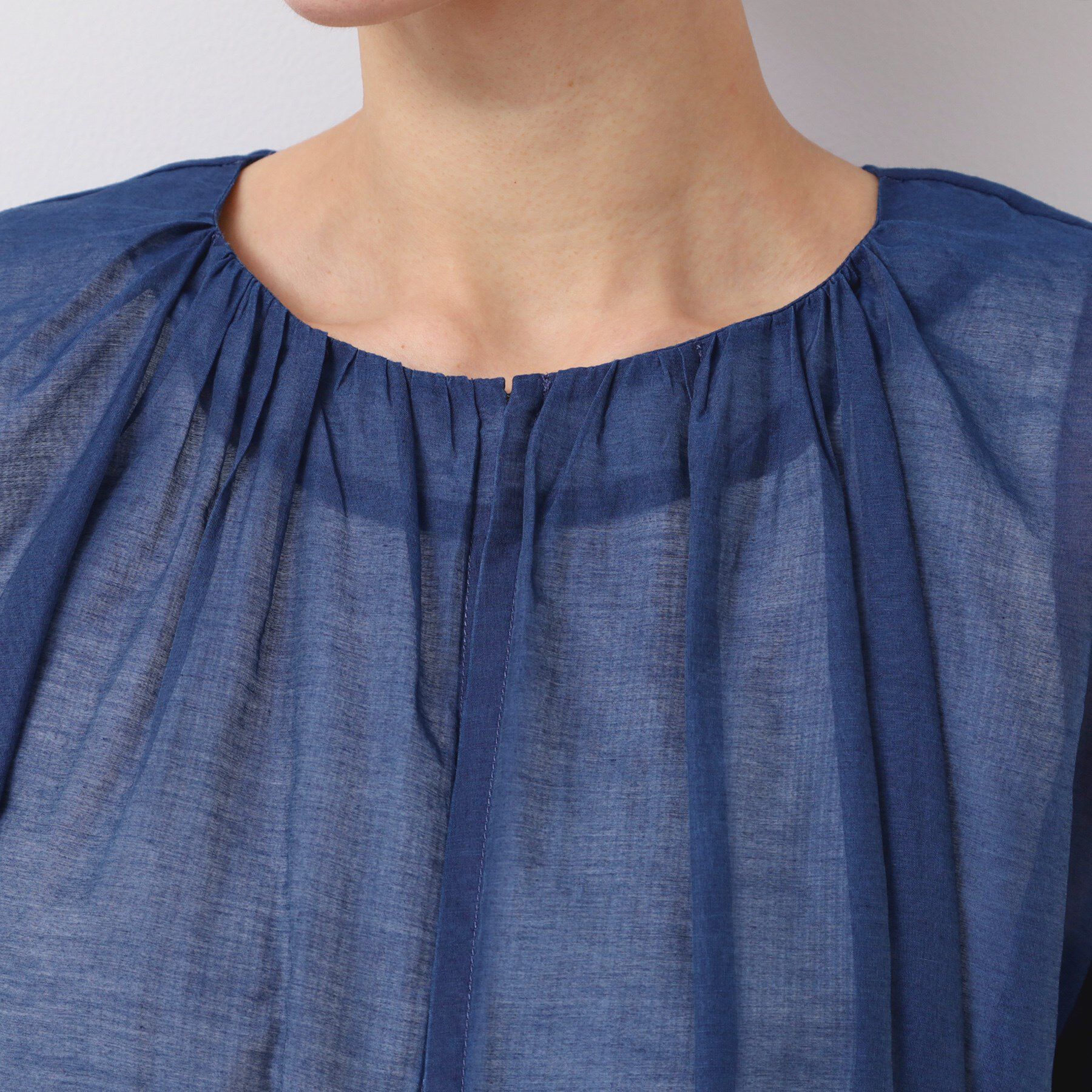 Dessin「【洗える】シアーデニムギャザージャケット」|デニムジャケット|