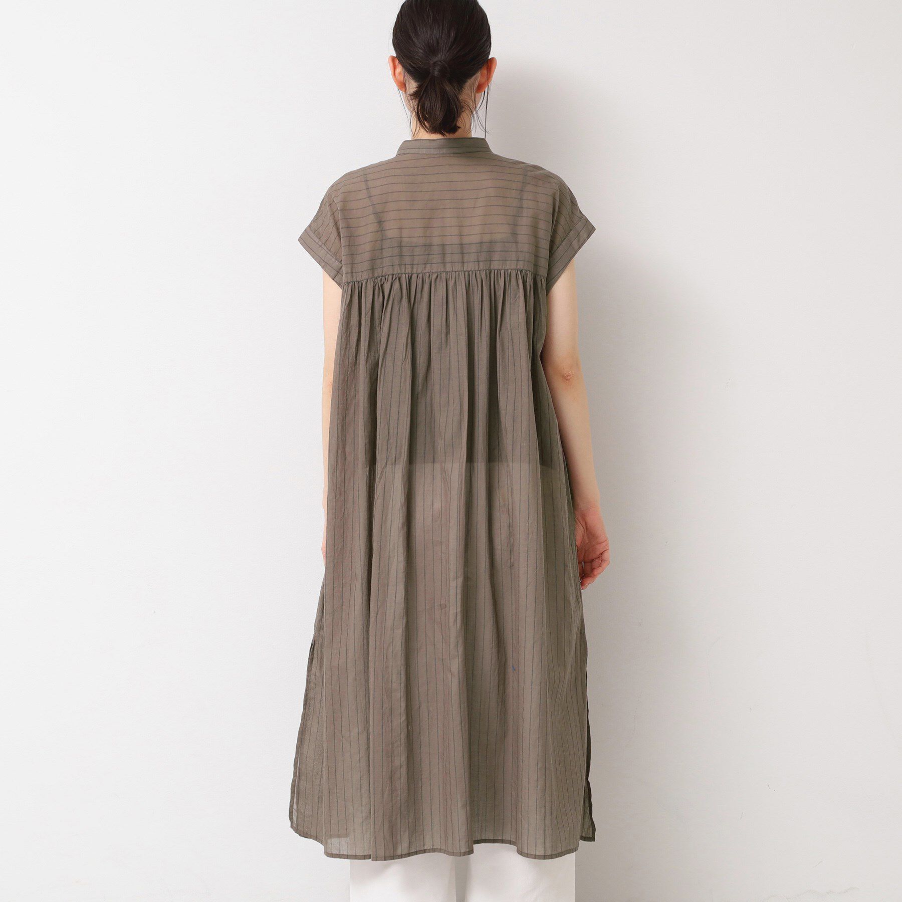 Dessin「【洗える】シアーシャツワンピース」|ワンピース|