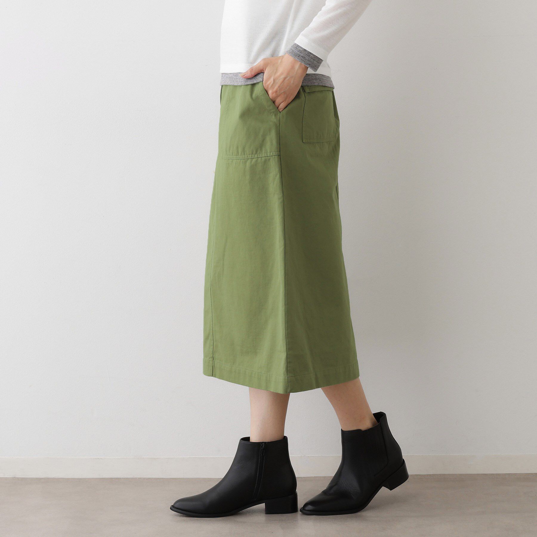 Dessin「【洗える】ベイカーポケットワークスカート」|スカート|