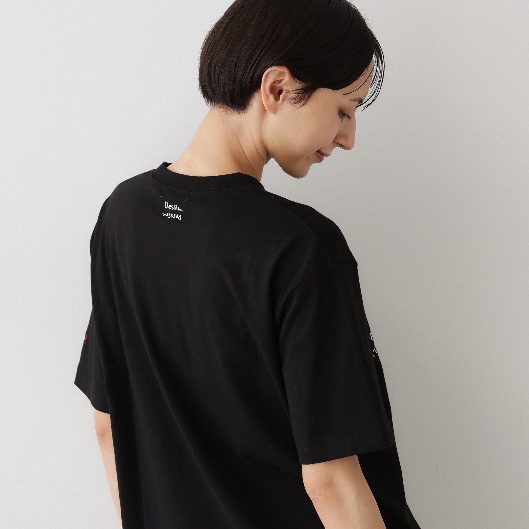 Dessin「【ユニセックス/リンクコーデ】刺繍Tシャツ」|Tシャツ・カットソー|