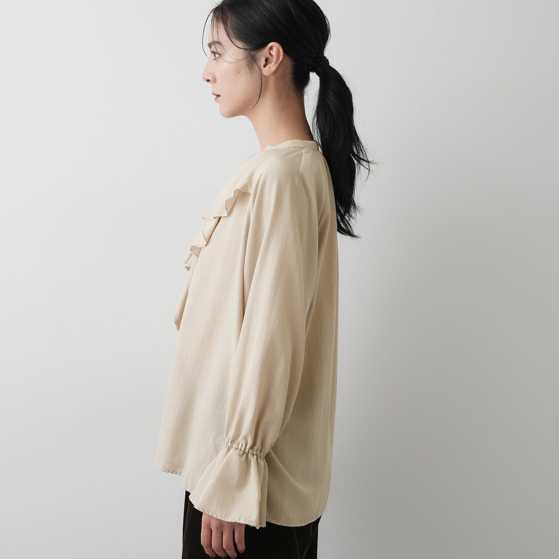 Dessin「【洗える】フィブリルフリルブラウス」|シャツ・ブラウス|