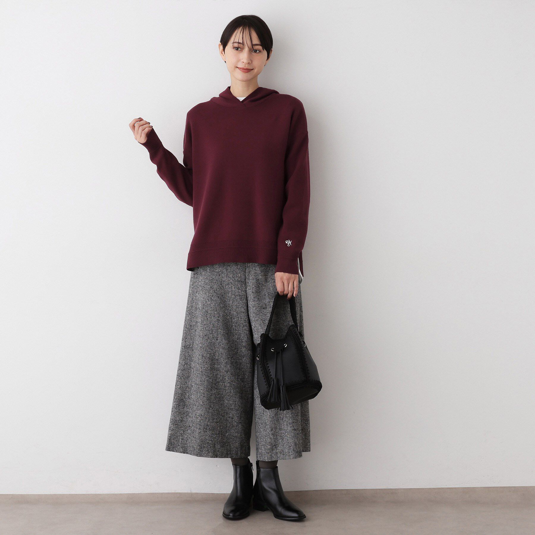 Dessin「【洗える／体型カバー】ちょうどいいニットパーカ」|ニット・セーター|