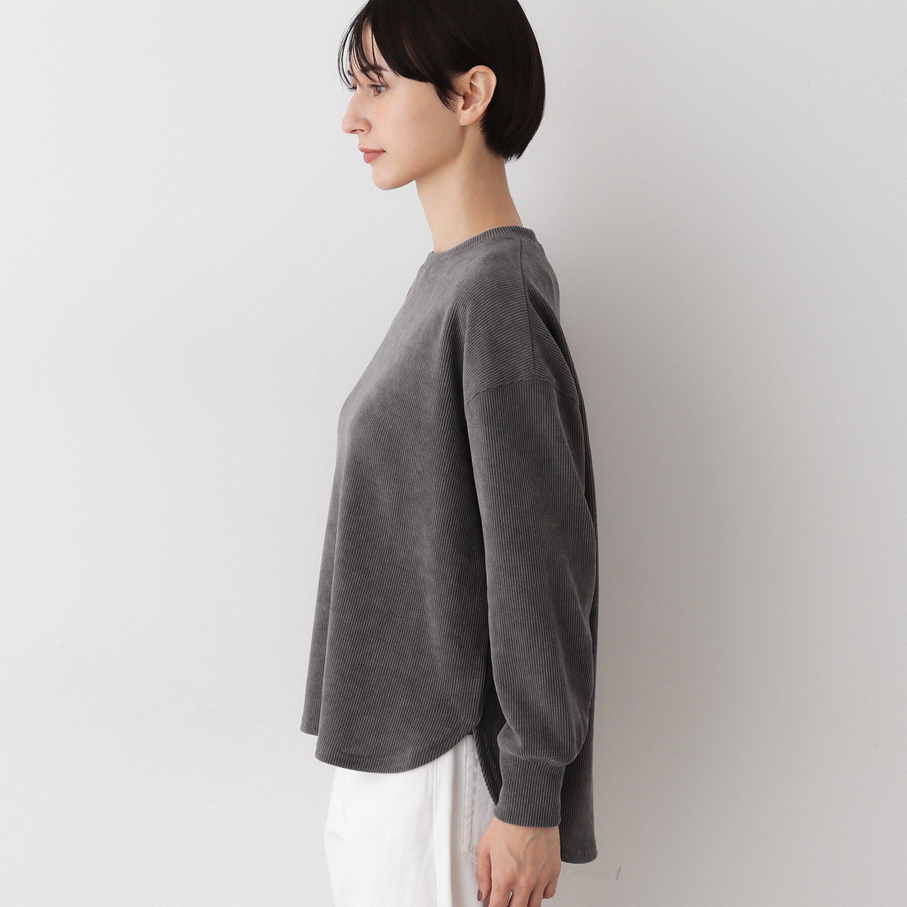 Dessin「【洗える】ベロアサーマルカットソー」|Tシャツ・カットソー|