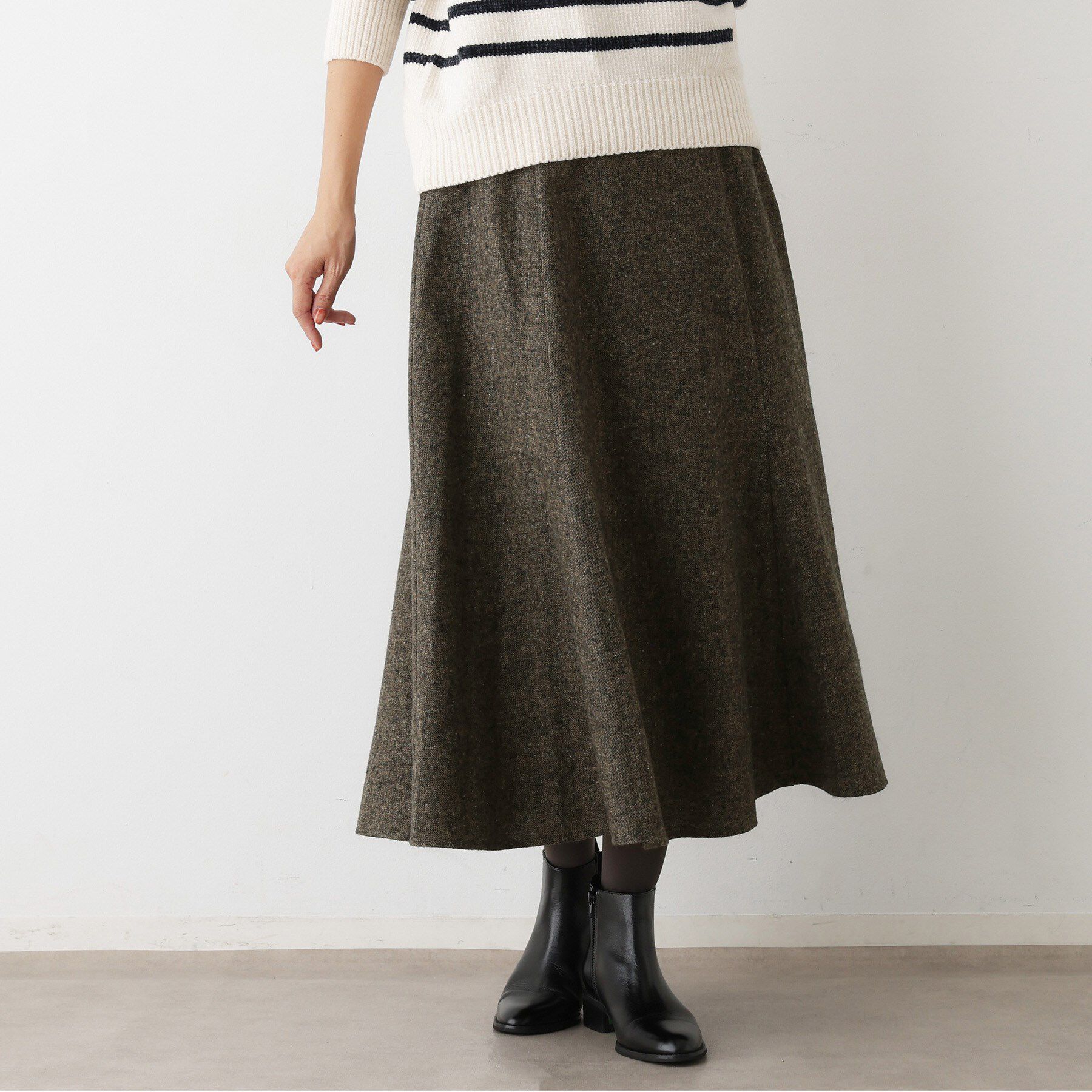 Dessin「【洗える】ツイードフレアスカート」|スカート|