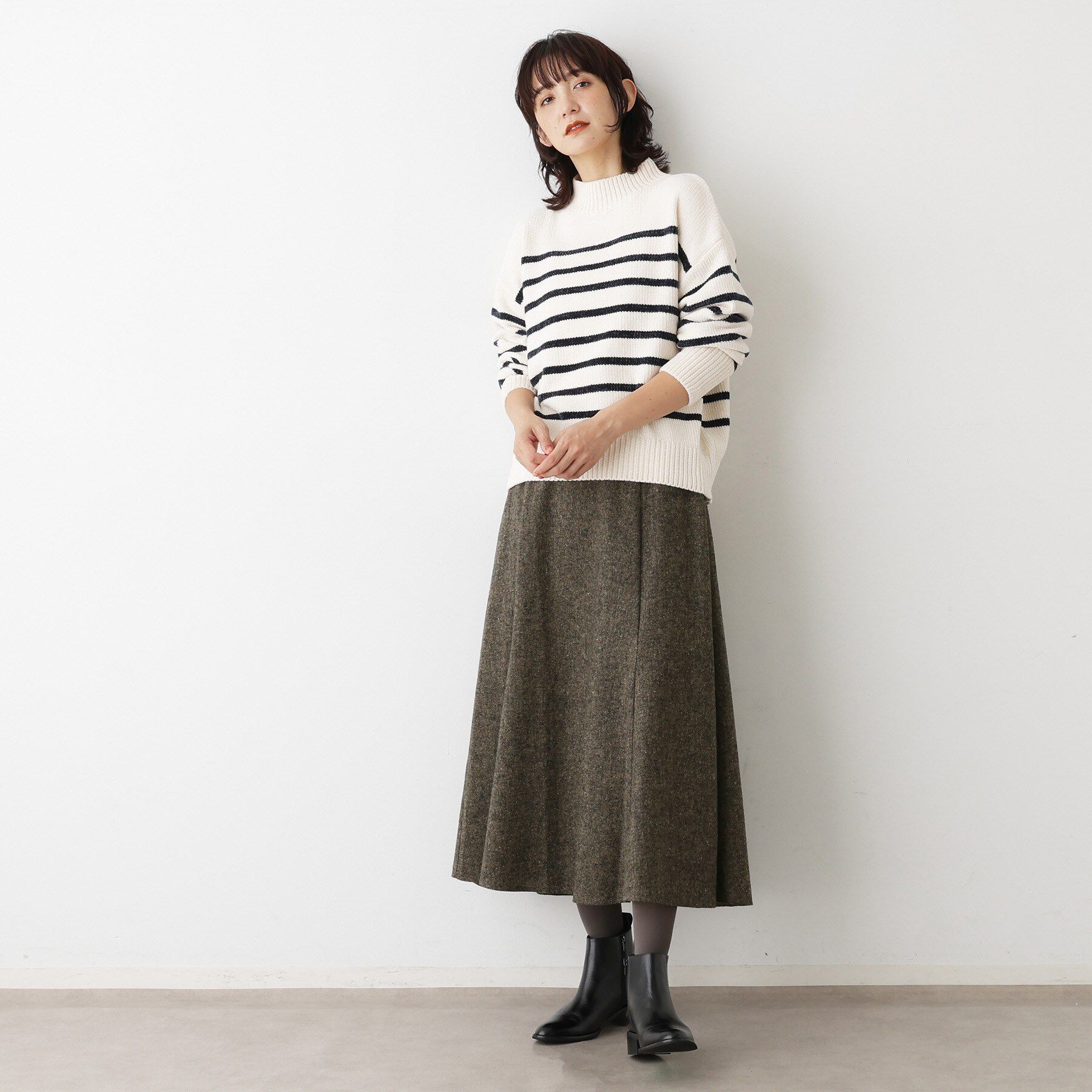 Dessin「【洗える】ツイードフレアスカート」|スカート|
