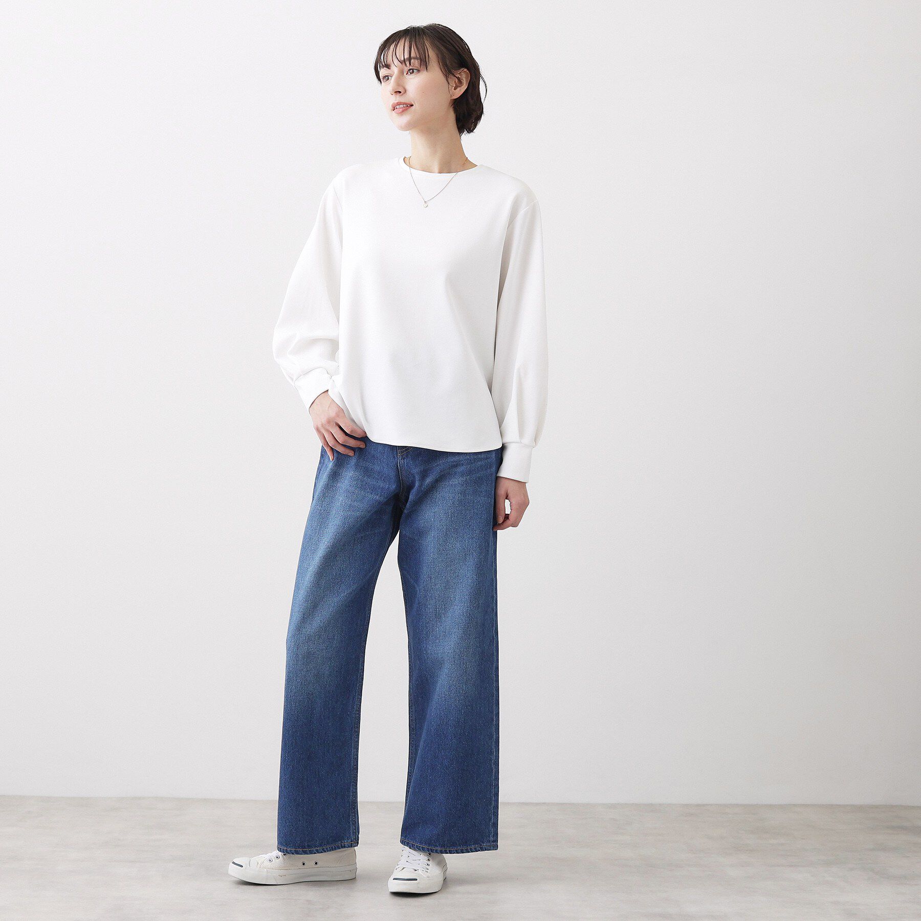 Dessin「【体型カバー/レイヤード/洗える】ジョーゼットプルオーバーブラウス」|シャツ・ブラウス|