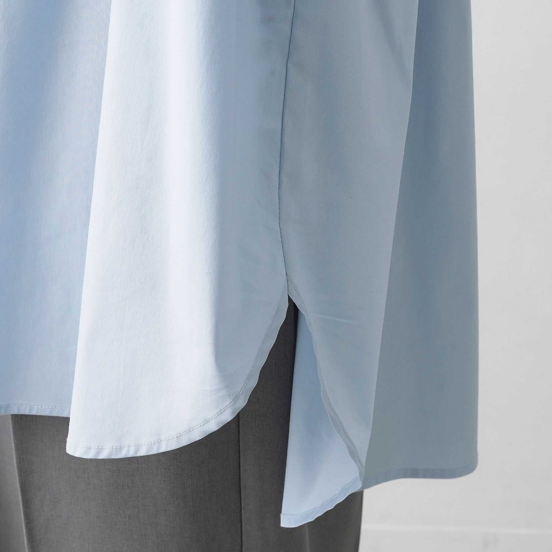 Dessin「【洗える】シャーリングネックチュニックシャツ」|チュニック|