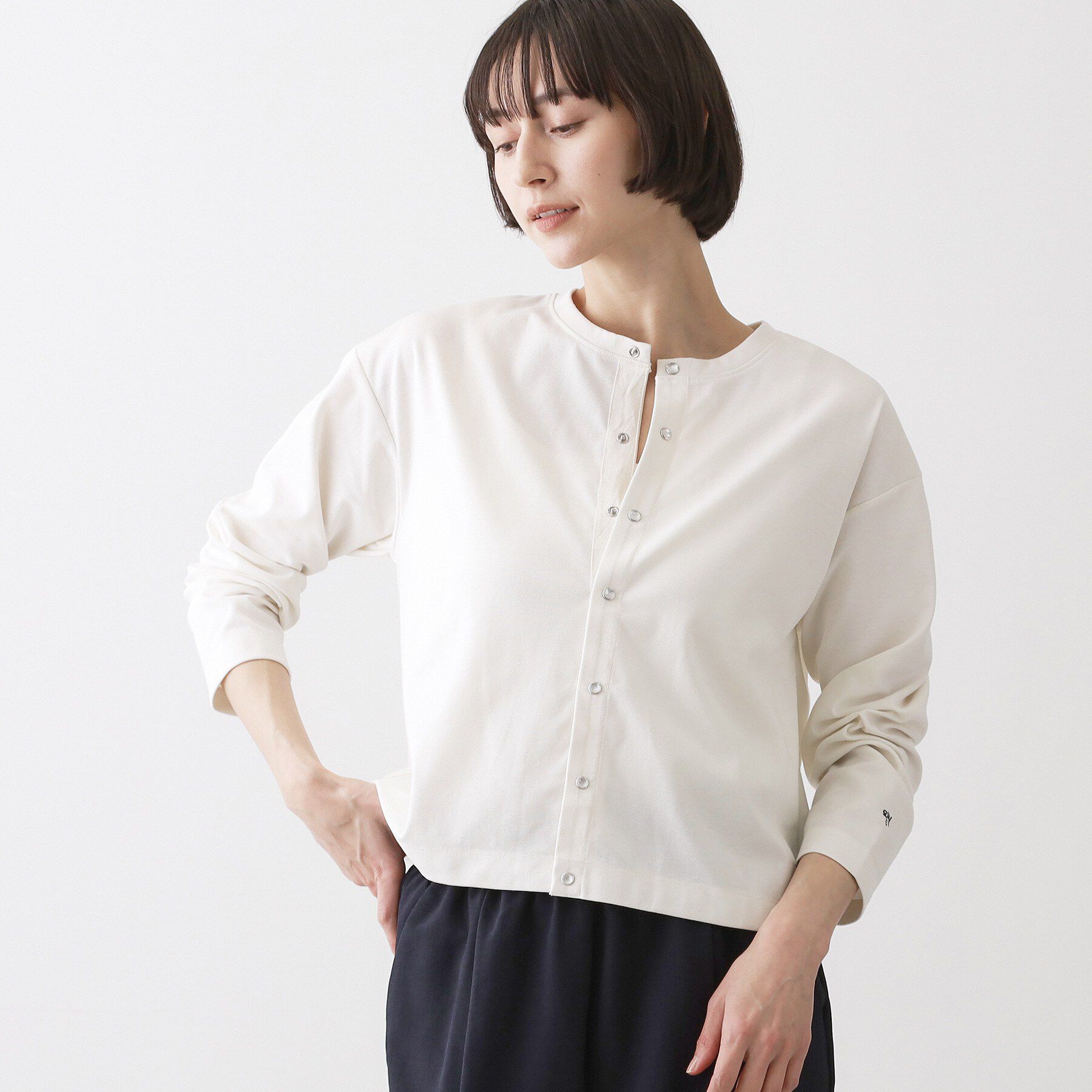 Dessin「【洗える】スナップボタンカーディガン」|カーディガン|