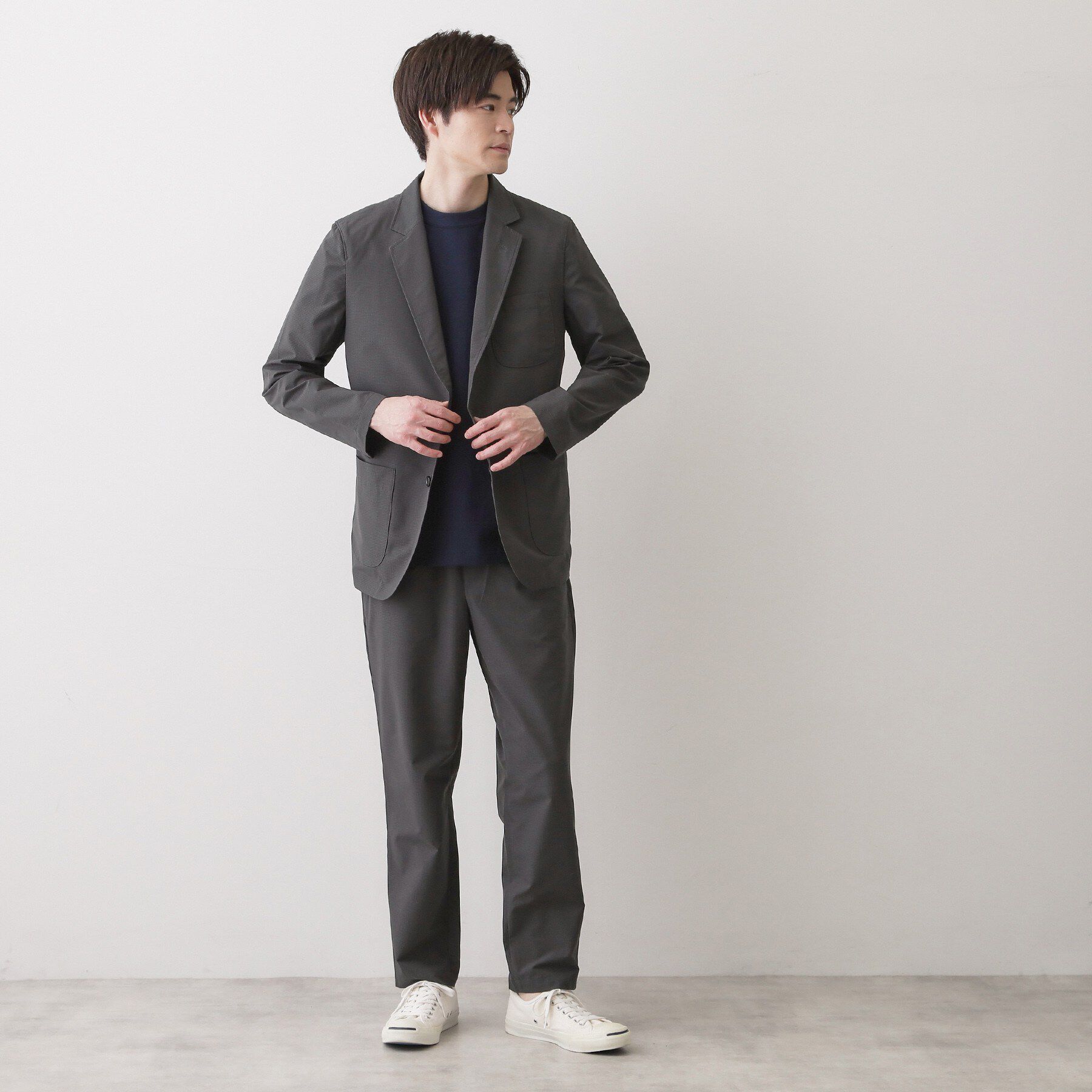 Dessin「【セットアップ可/洗える】クールドッツ ジャケット」|テーラードジャケット|