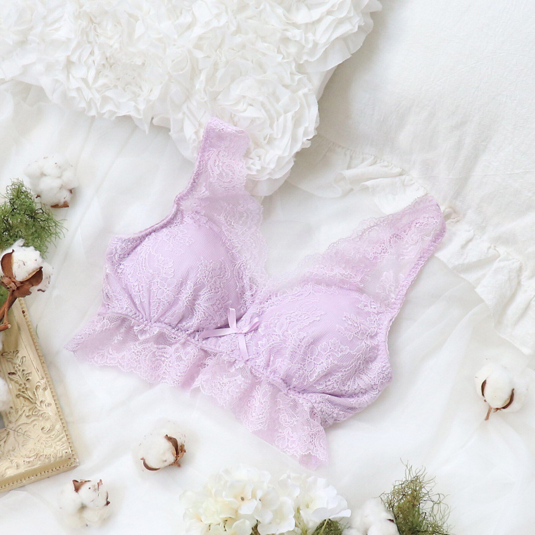 Risa Magli「サンドラ おやすみブラ」|インナー|ピンク(070)