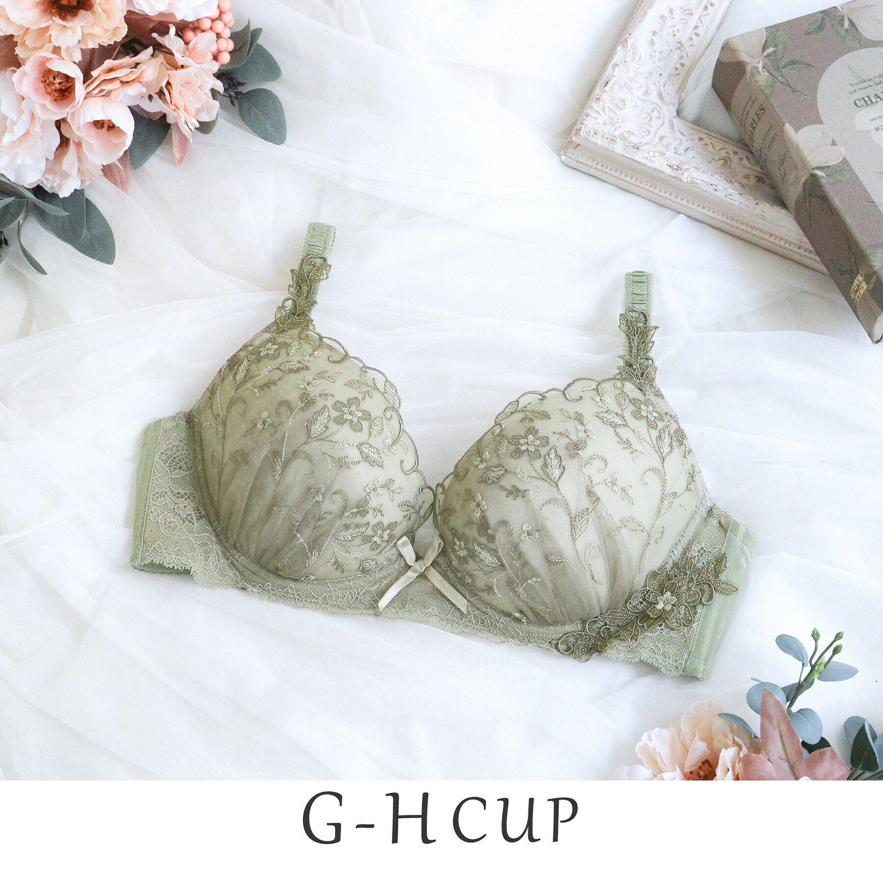 Risa Magli「ボーナ ブラジャー」|インナー|カーキ(027)