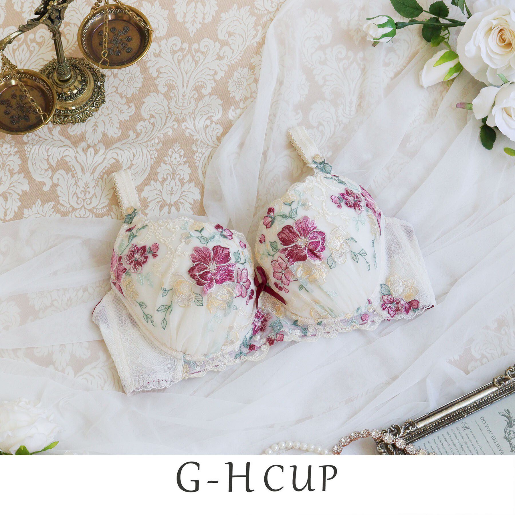 Risa Magli「エリオット ブラジャー（G-H）＜D Make Type＞」|インナー|ローズ(062)