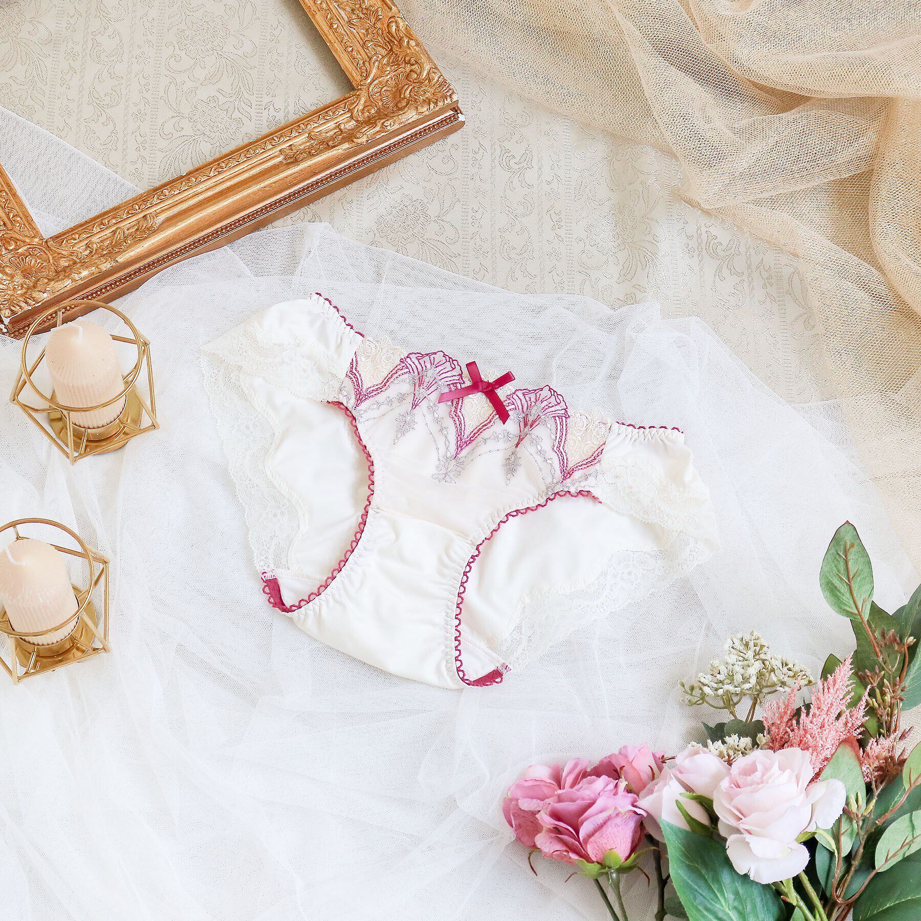 Risa Magli「シェール サニタリーショーツ」|インナー|ローズ(062)