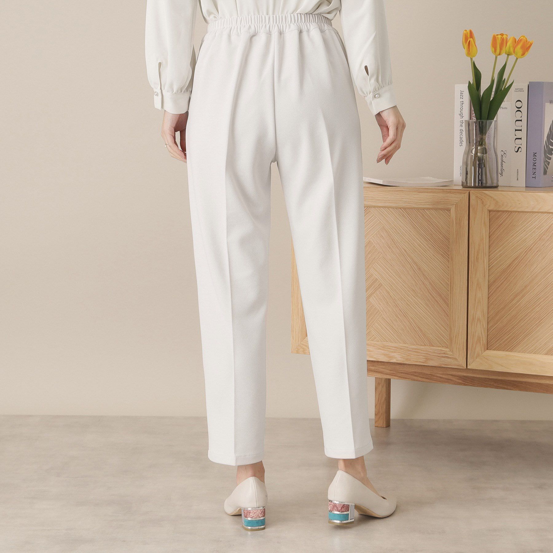 ITS&rsquo;DEMO「【通勤／手洗い可／ウエストゴム】カットジョーゼットパンツ」|その他|