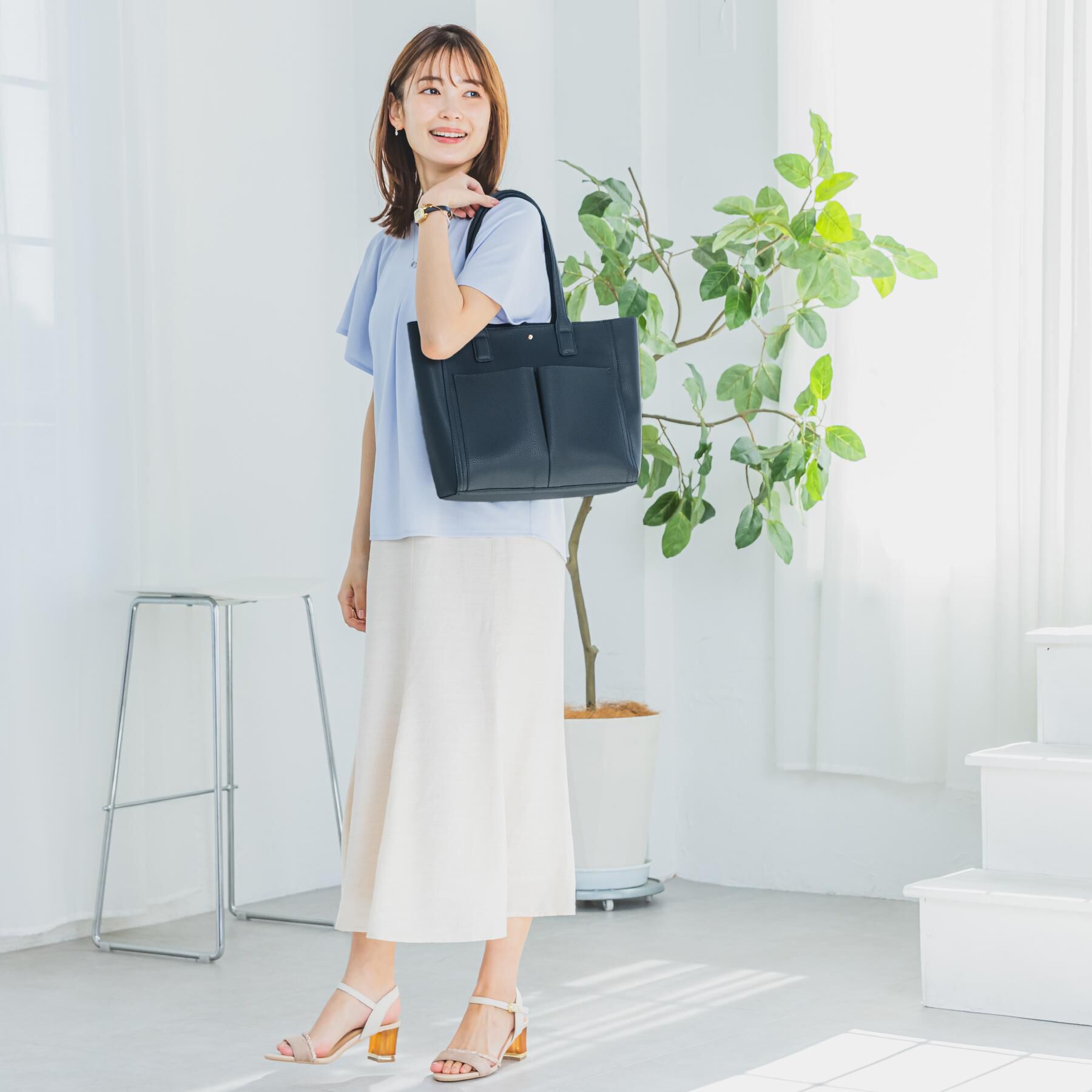 ITS&rsquo;DEMO「バッグイン付A4トート」|トートバッグ|