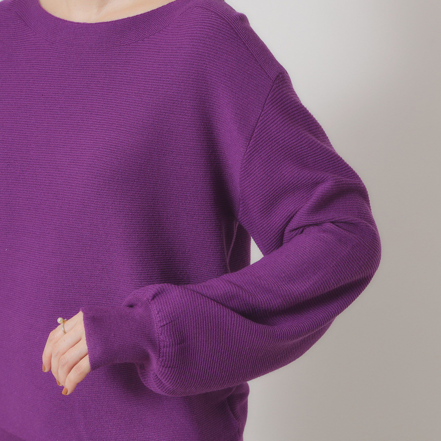 ITS&rsquo;DEMO「【手洗い可】ラメガーターニット」|ニット・セーター|