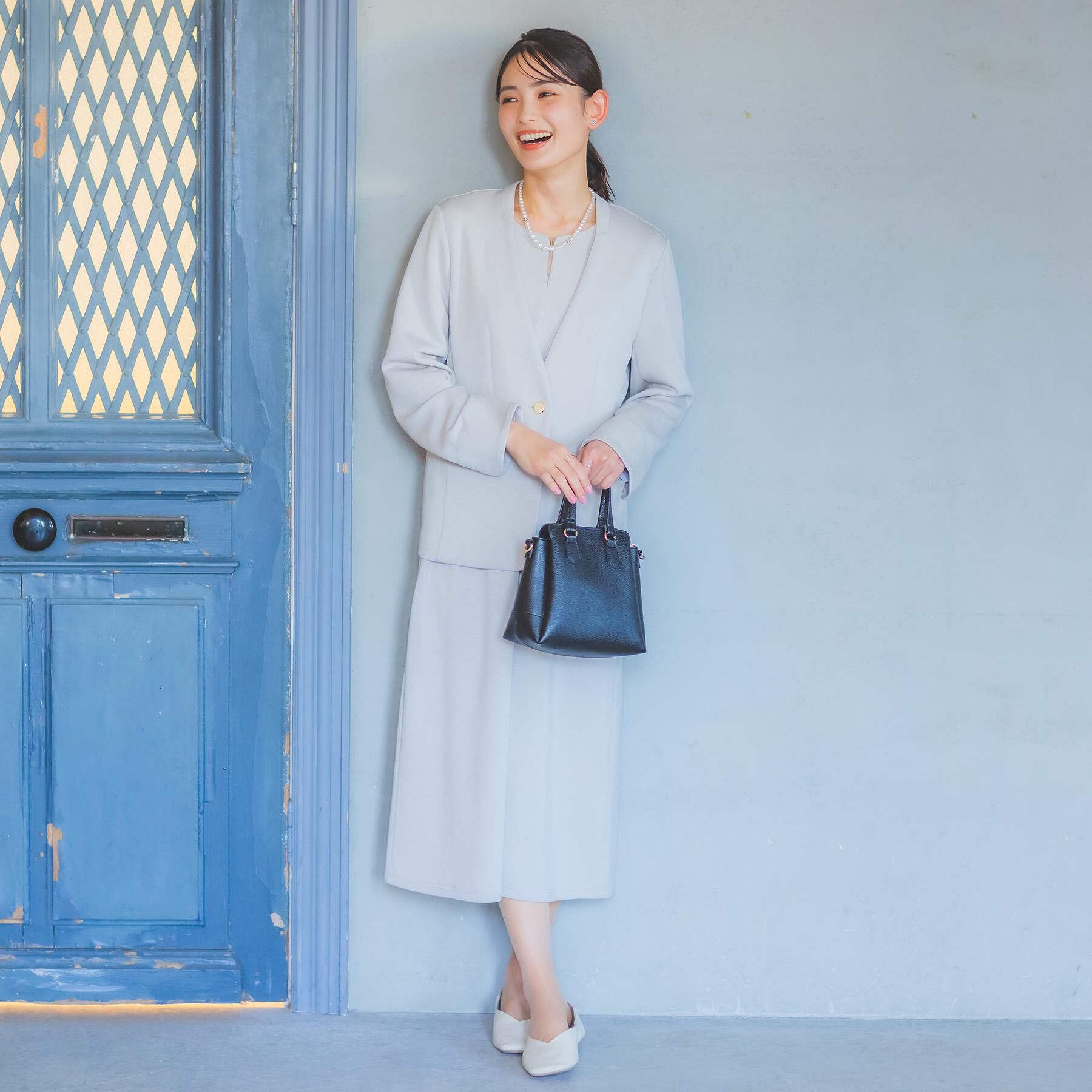 ITS&rsquo;DEMO「＜楽もち＞軽量PU三層2WAYトート」|ハンドバッグ|