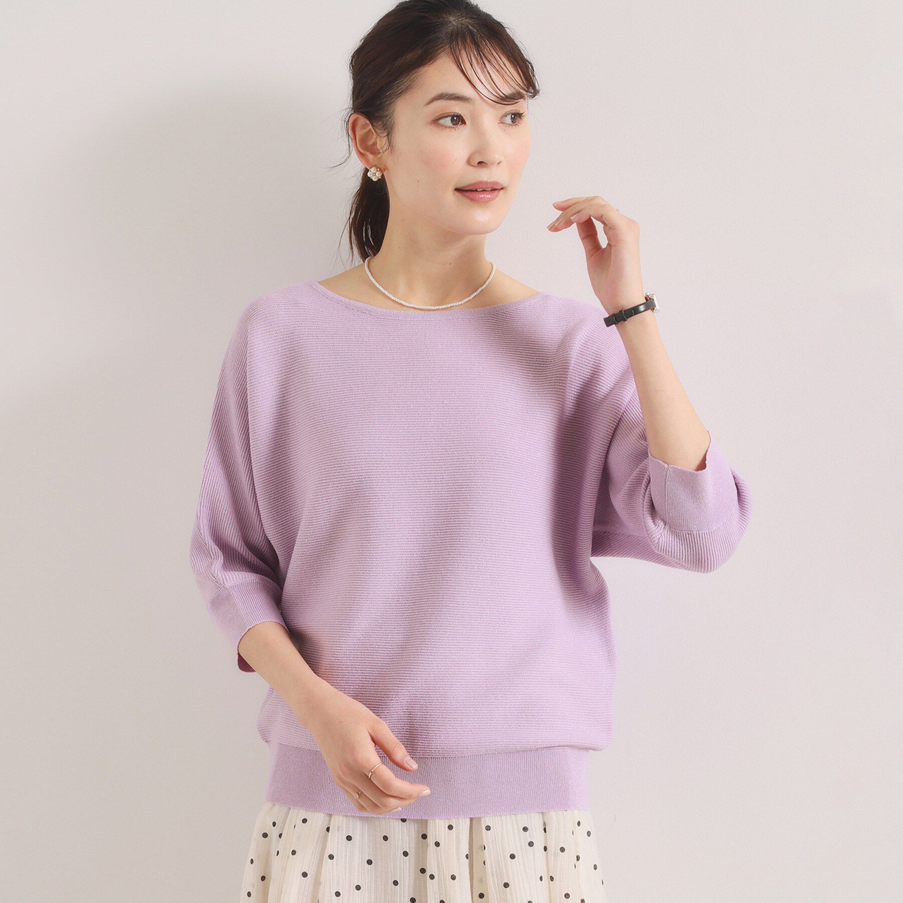 ITS&rsquo;DEMO「【手洗い可】ラメガーターニット」|ニット・セーター|