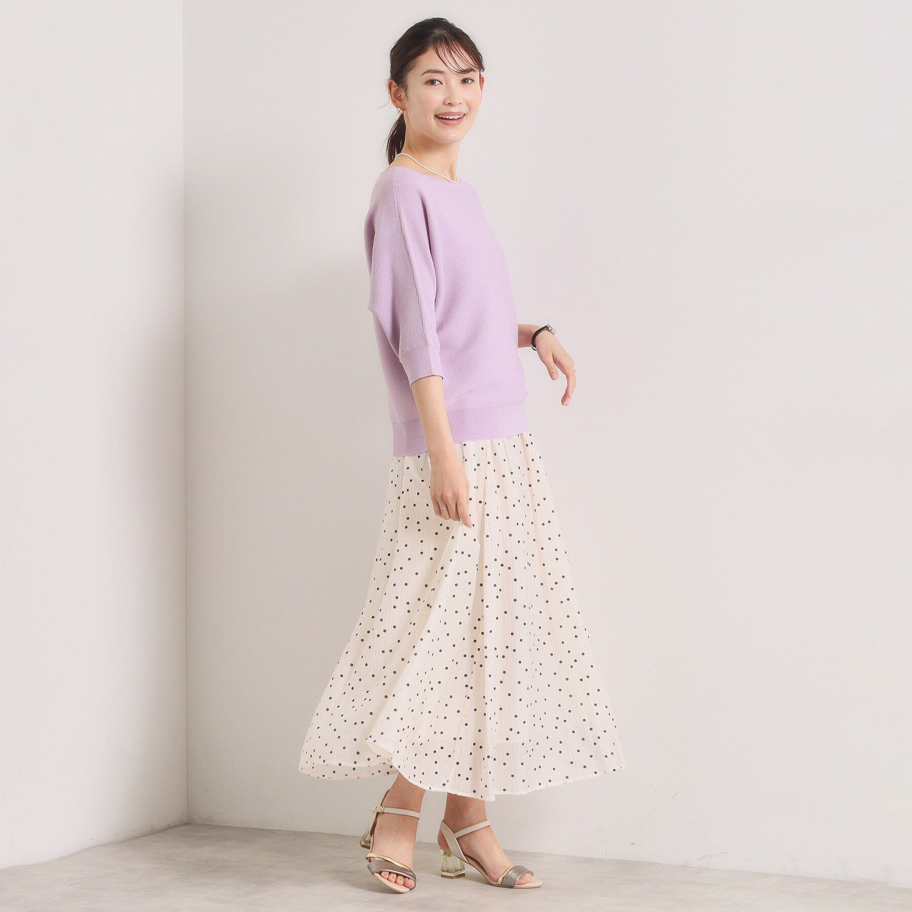 ITS&rsquo;DEMO「【手洗い可】ラメガーターニット」|ニット・セーター|