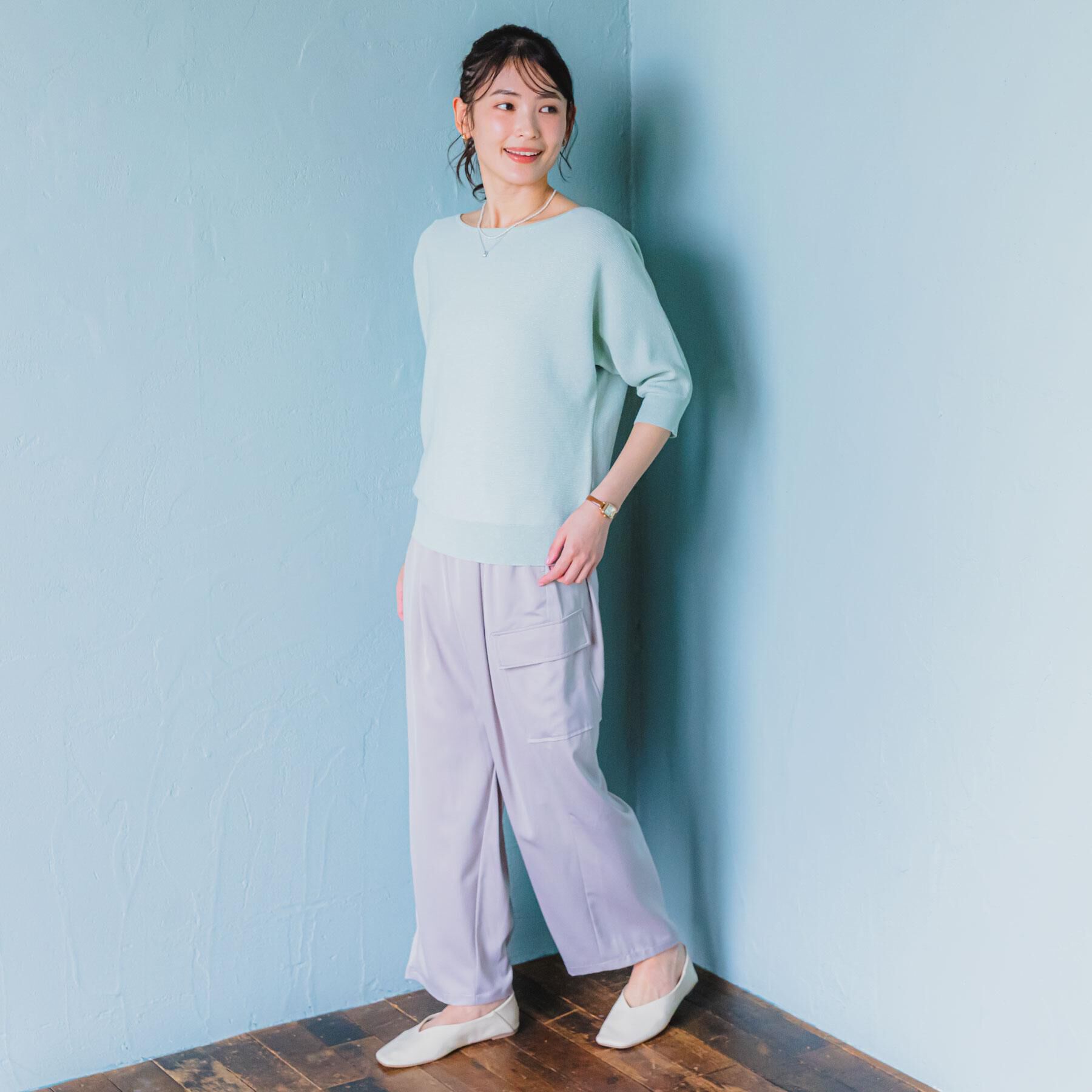 ITS&rsquo;DEMO「【手洗い可】ラメガーターニット」|ニット・セーター|