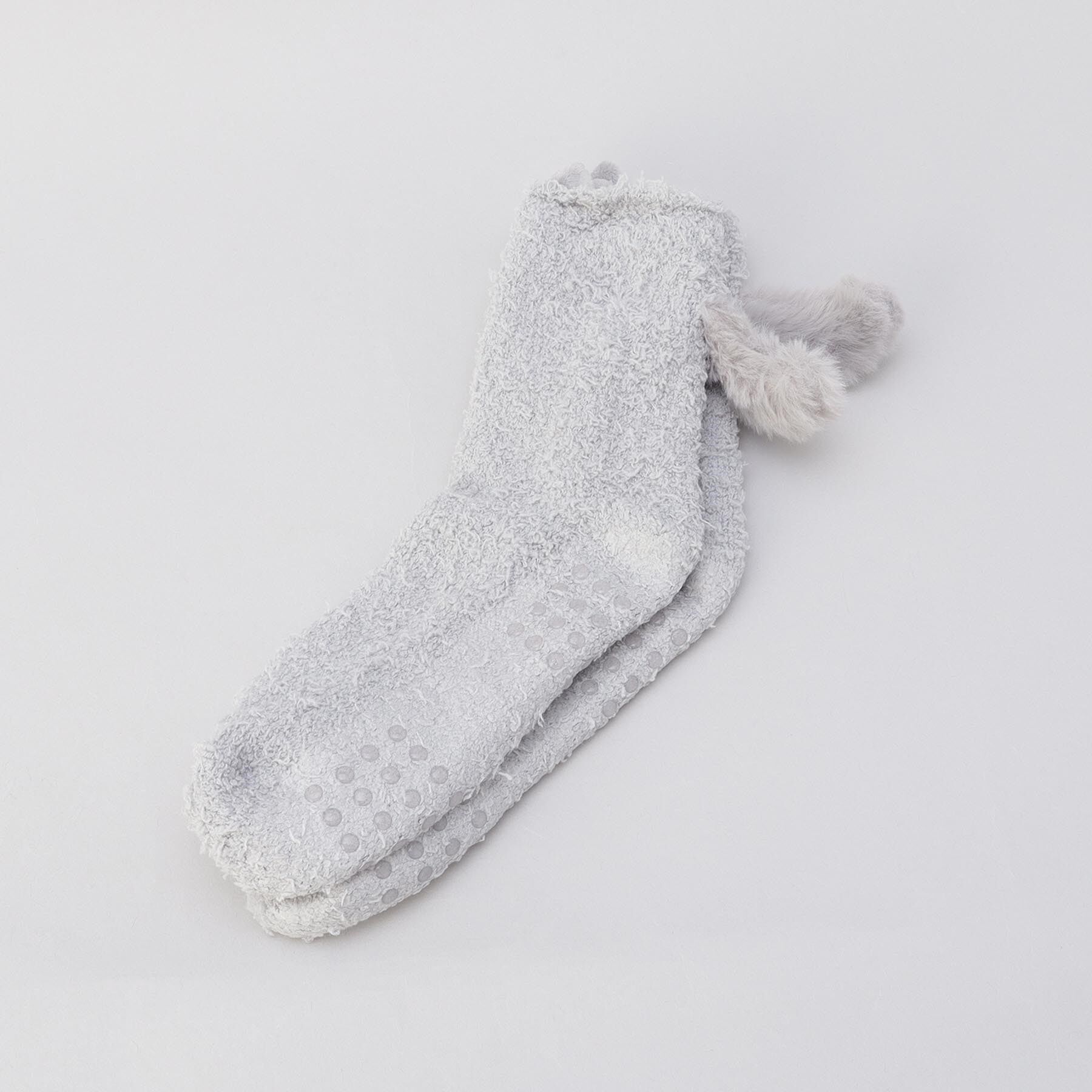 212 KITCHEN STORE「スナグルキャット もこもこルームソックス GY」|ソックス|