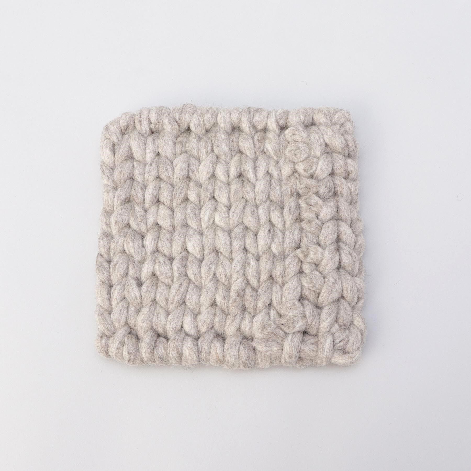 212 KITCHEN STORE「スクエアニット 鍋敷き21&times;21cm GY」|食器・キッチングッズ|