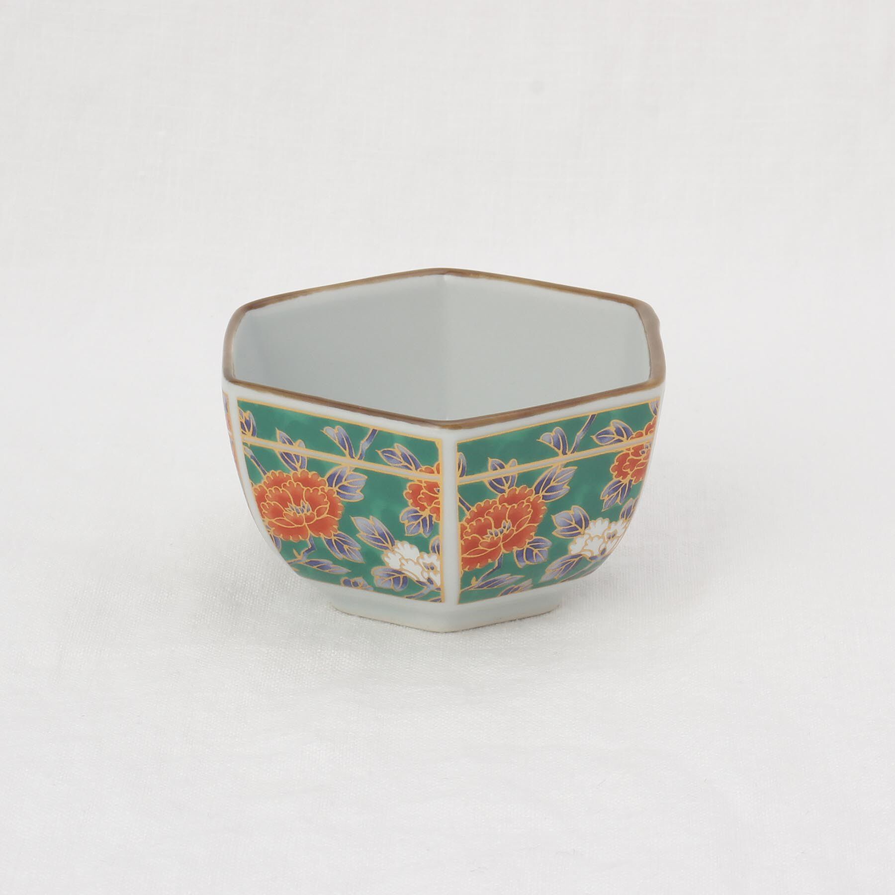 212 KITCHEN STORE「六角鉢 緑彩牡丹」|食器・キッチングッズ|