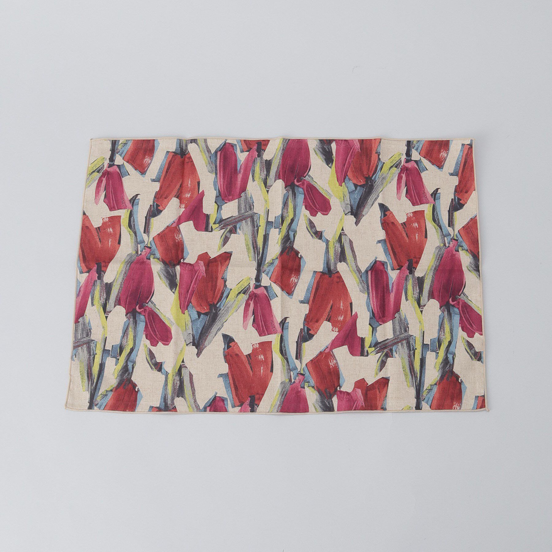 212 KITCHEN STORE「ランチョンマット フラワータッチ レッド」|食器・キッチングッズ|その他