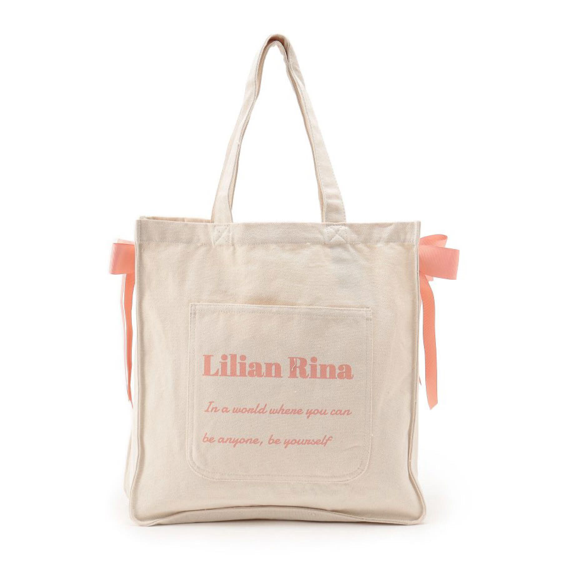 Ober Tashe「【新生活・新学期】推し活にもぴったり！リリアンリーナサイドリボントートバッグ」|トートバッグ|