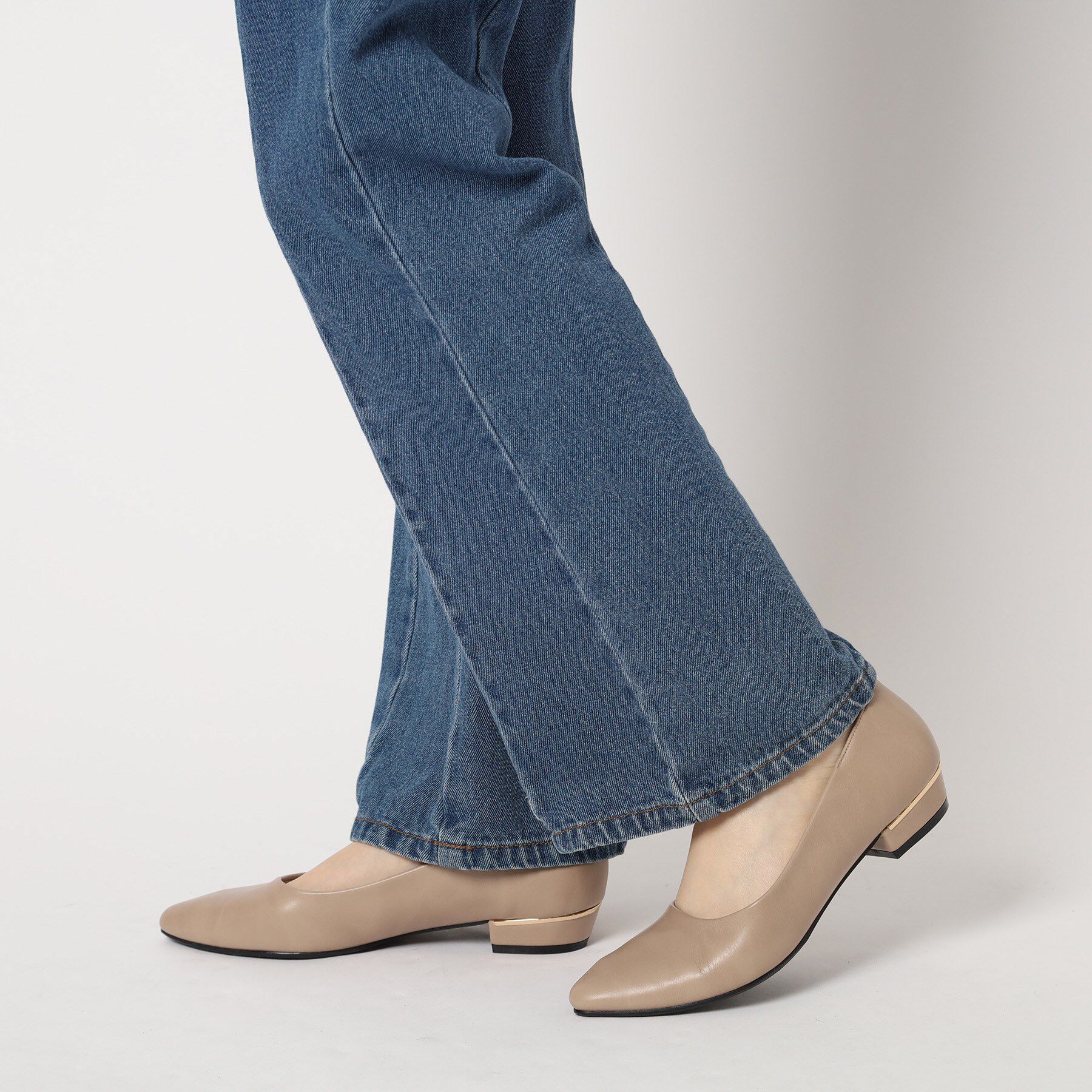 ESPERANZA「《定番》晴雨兼用クッションフラットパンプス」|パンプス|