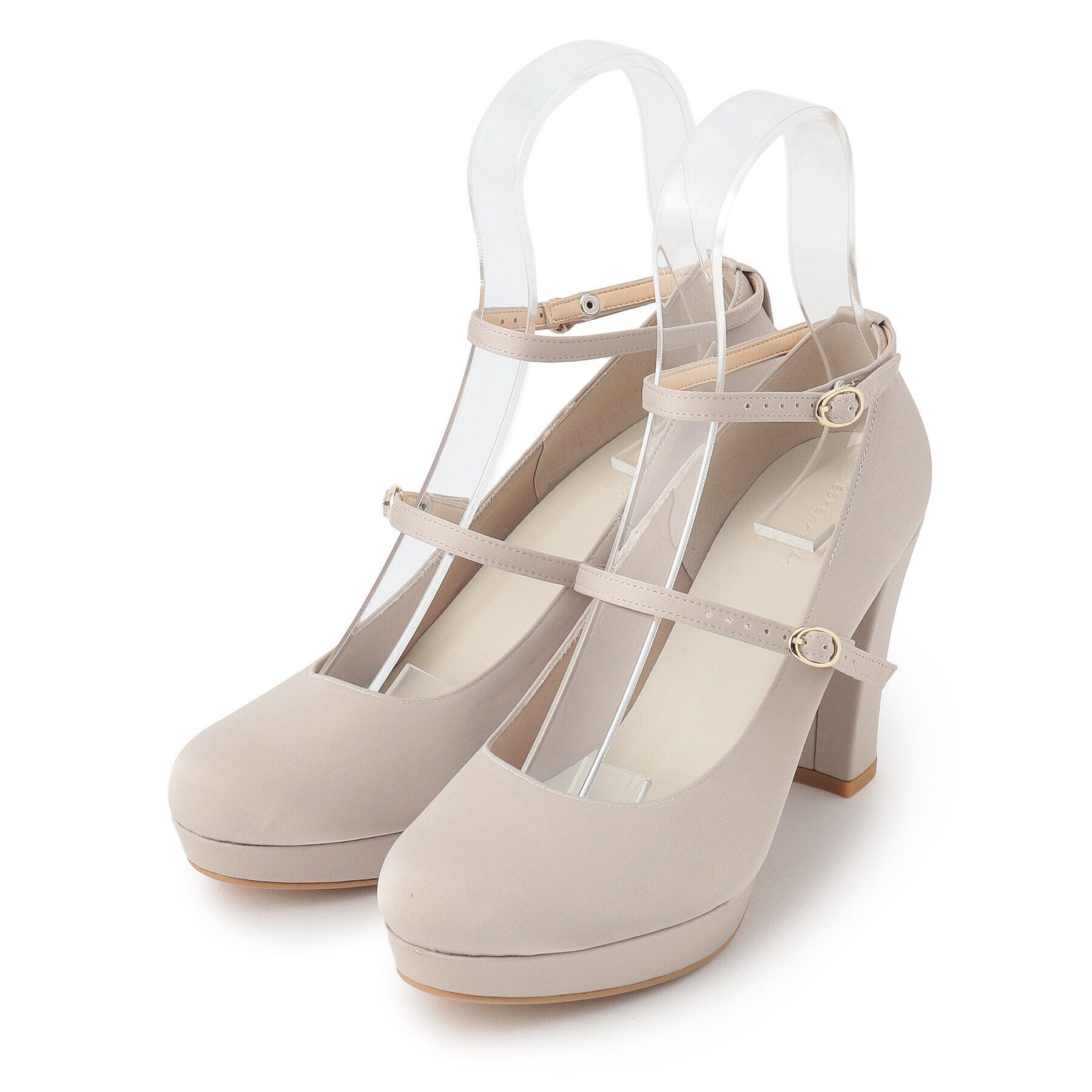 ESPERANZA「5WAYチャンキーヒール厚底パンプス」|パンプス|ベージュ(352)