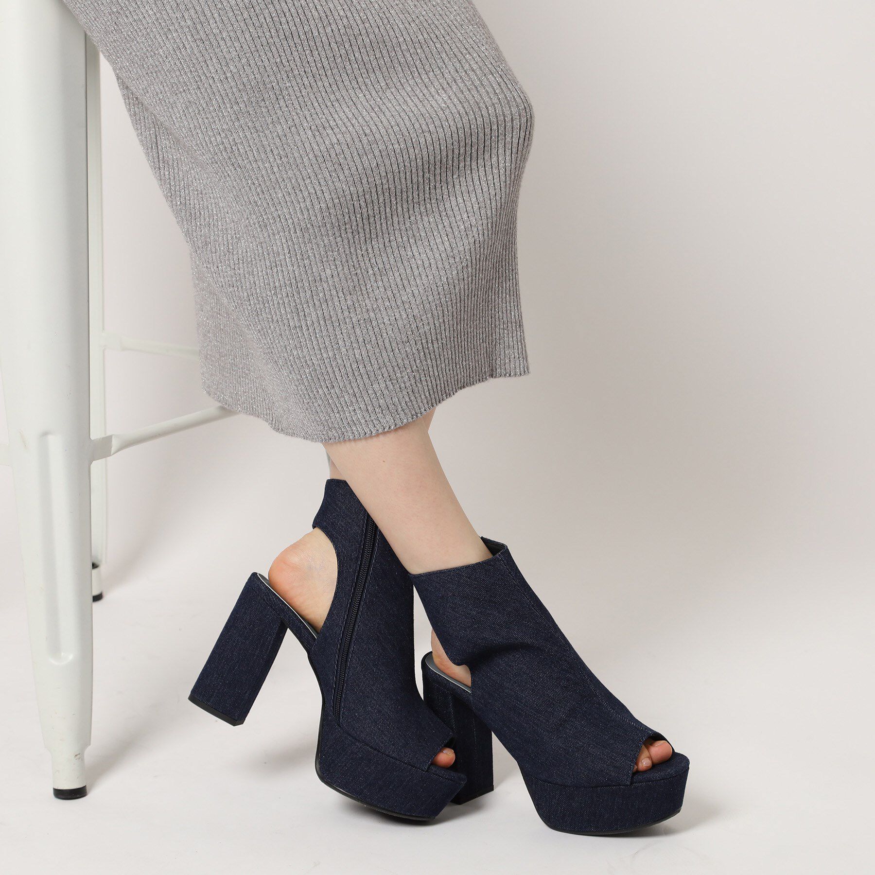 ESPERANZA「厚底ラク盛りブーツヒールサンダル」|ショートブーツ|