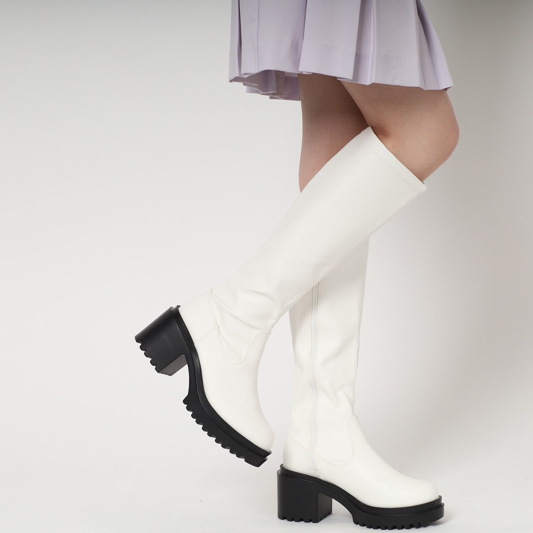 csT&P「厚底ロングストレッチブーツ」|ショートブーツ|